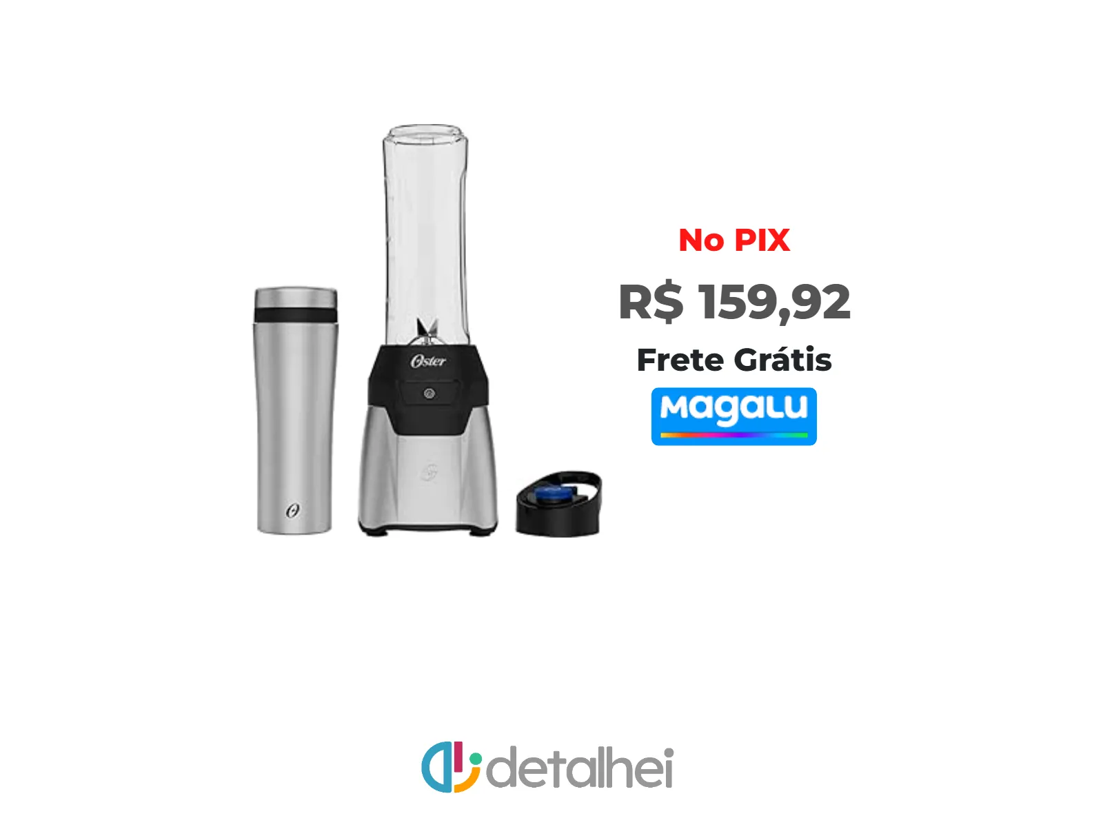 Foto do produto ❗Blender Power Inox Oster com 2 Jarras To Go<br/>#Magazine Luiza: <a href="https://harpy.me/5o8ZWEw5BXfb" target="_blank" rel="nofollow">https://harpy.me/5o8ZWEw5BXfb</a>