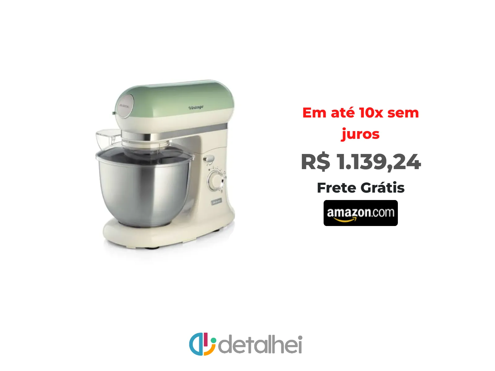 Foto do produto ❗Ariete 1588, Batedeira Planetária Vintage Verde, Tigela Aço Inox 5.5L, 7 Velocidades - 127V<br/>#Amazon: <a href="https://harpy.me/ozBmYd1Gc1Zo" target="_blank" rel="nofollow">https://harpy.me/ozBmYd1Gc1Zo</a>