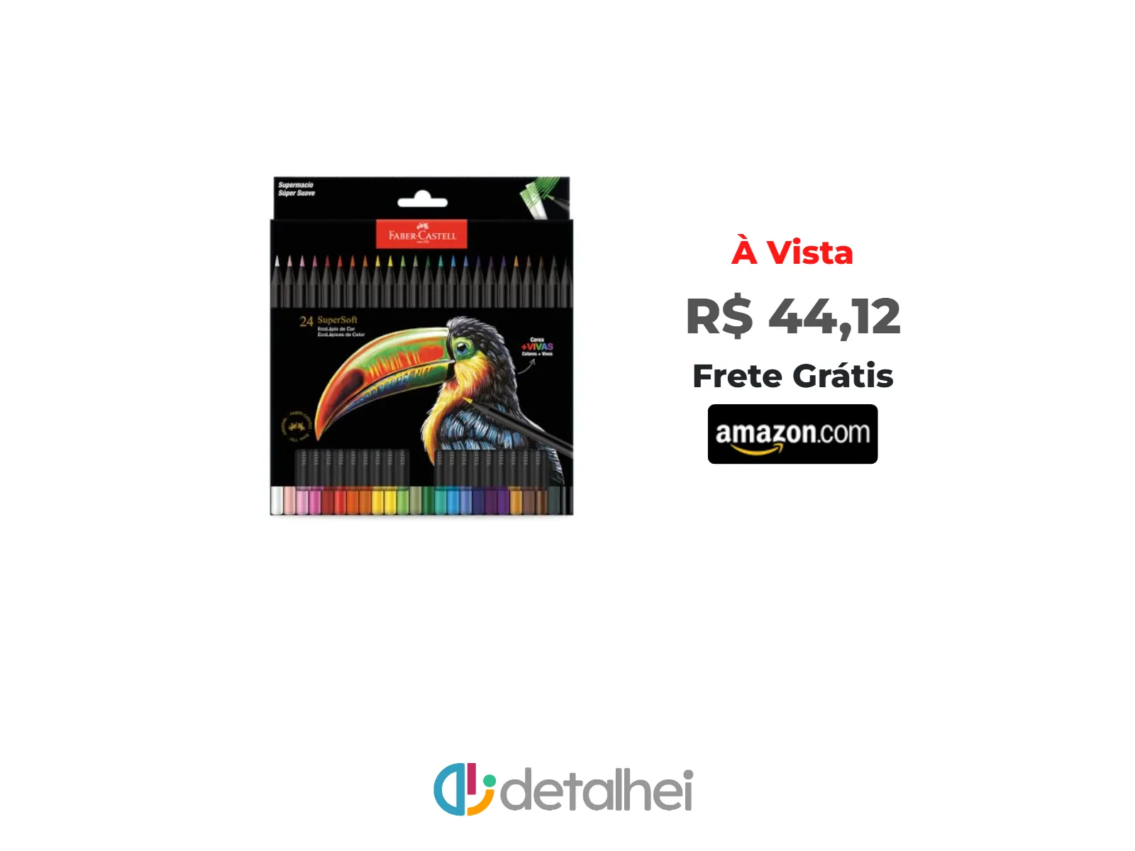 Foto do produto ❗Lápis De Cor, Faber-Castell, Ecolápis Supersoft, 210724, 24 cores<br/>#Amazon: <a href="https://harpy.me/sQywbjgwaOeT" target="_blank" rel="nofollow">https://harpy.me/sQywbjgwaOeT</a>