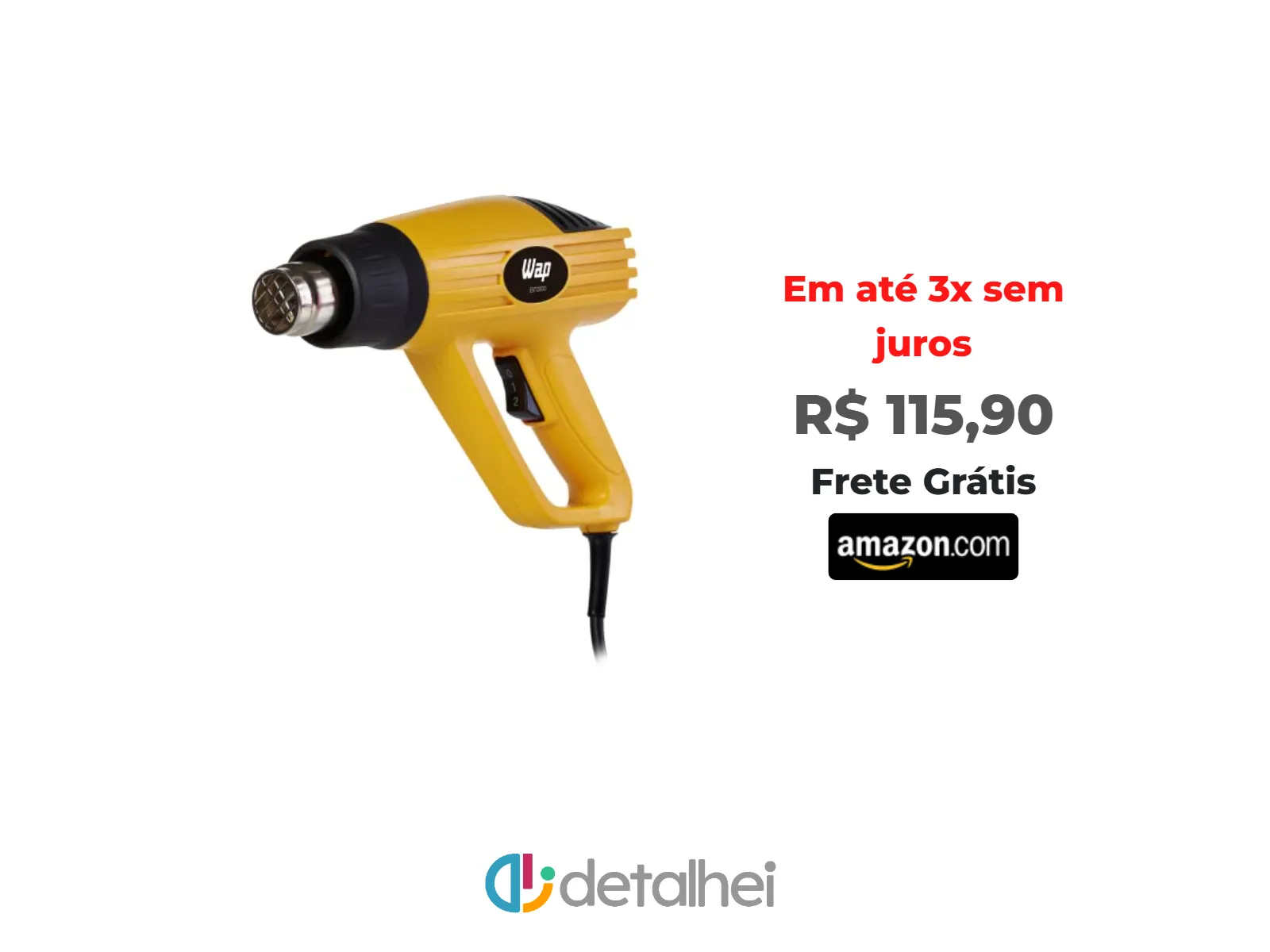 Foto do produto ❗WAP Soprador Térmico Profissional EST2000, com 2 Níveis de Calor e Fluxo de Ar, Base de Apoio, 1500W 127V<br/>#Amazon: <a href="https://harpy.me/7x8LUiS-tQ7p" target="_blank" rel="nofollow">https://harpy.me/7x8LUiS-tQ7p</a>
