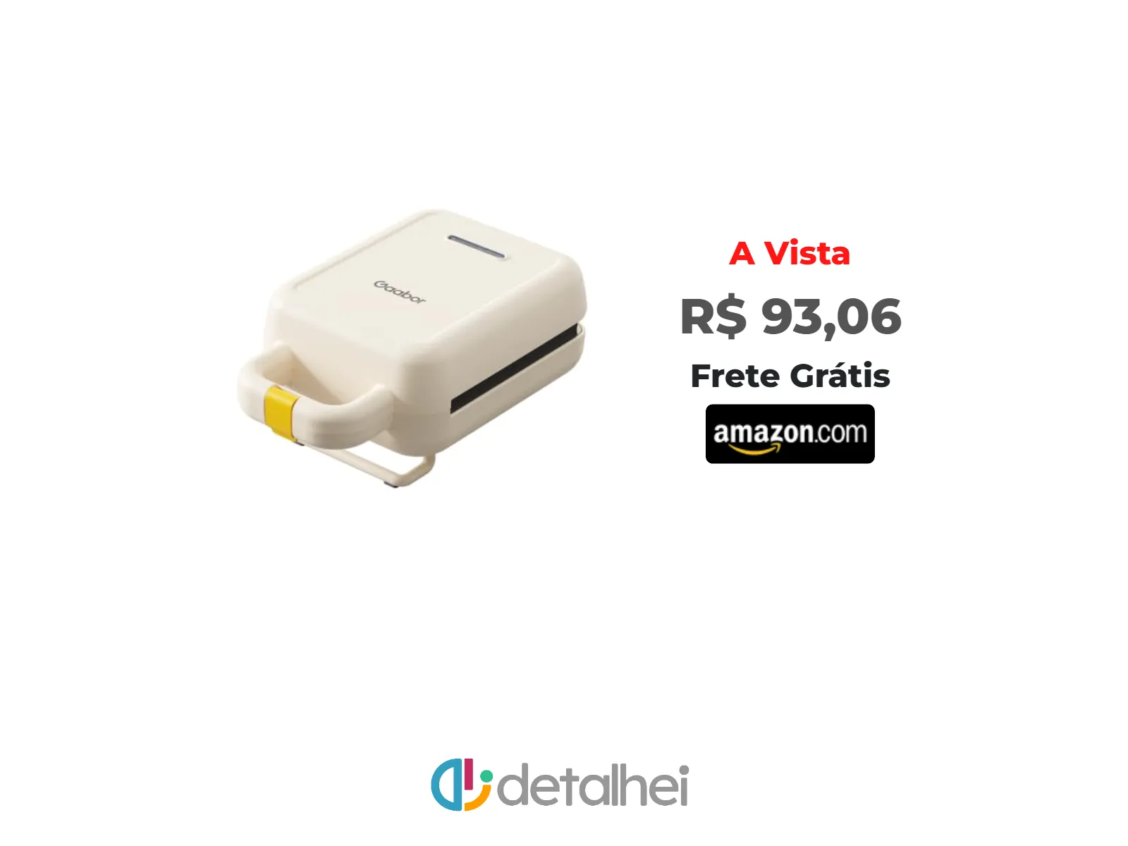 Foto do produto ❗Mini Sanduicheira Elétrica Grill Antiaderente 600w 127v - Gaabor<br/>#Amazon: <a href="https://harpy.me/gO96-yrf5f7J" target="_blank" rel="nofollow">https://harpy.me/gO96-yrf5f7J</a>