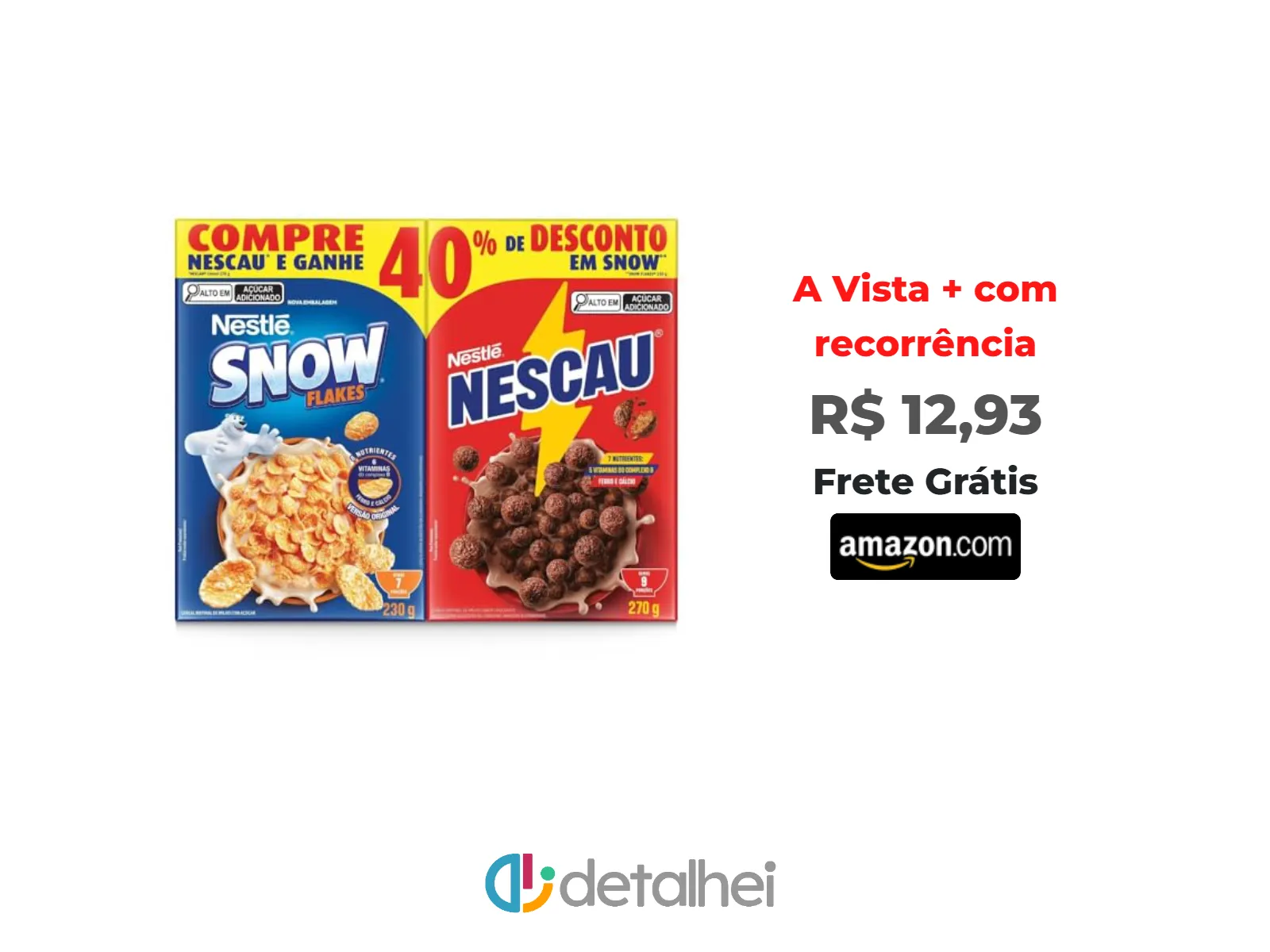 Foto do produto ❗Kit Cereal Matinal Chocolate Nescau 210g + Snow Flakes 230g Mais Economia<br/>#Amazon: <a href="https://harpy.me/FEMg_Z6LPqff" target="_blank" rel="nofollow">https://harpy.me/FEMg_Z6LPqff</a>