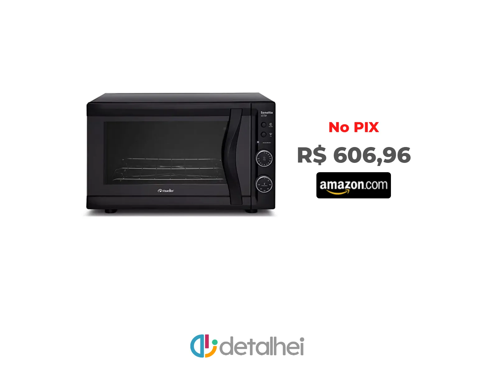 Foto do produto ❗Forno Elétrico Mueller 44L Sonetto Stile Preto Forno Eletrico Mueller 44L 601072011 110V<br/>#Amazon: <a href="https://harpy.me/RjlI6g3Gv556" target="_blank" rel="nofollow">https://harpy.me/RjlI6g3Gv556</a>