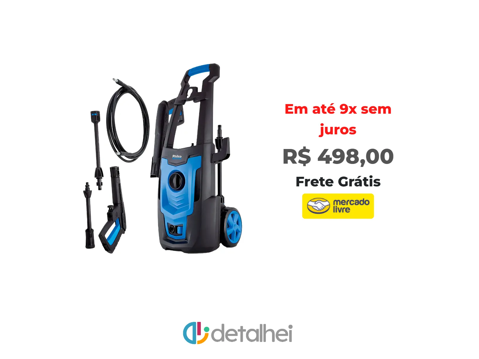 Foto do produto ❗Lavadora de alta pressão Philco PLA3100 azul de 1.8kW com 144.79bar de pressão máxima<br/>#Mercado Livre: <a href="https://harpy.me/pHp1-LcjnDdb" target="_blank" rel="nofollow">https://harpy.me/pHp1-LcjnDdb</a>