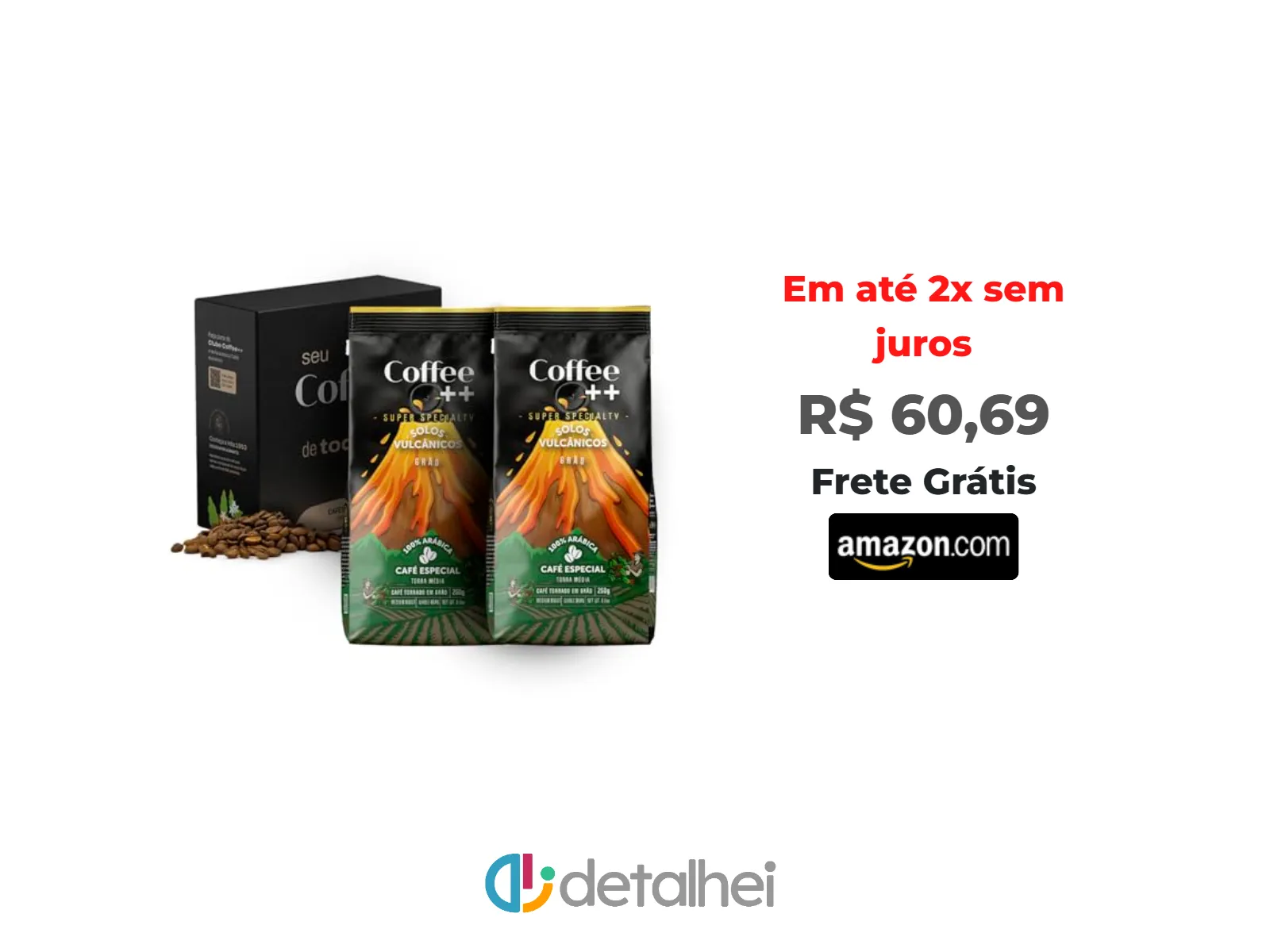 Foto do produto ❗Café em Grãos Coffee Mais Solos Vulcânicos - 2 unidades<br/>#Amazon: <a href="https://harpy.me/QovzweU0J3m3" target="_blank" rel="nofollow">https://harpy.me/QovzweU0J3m3</a>