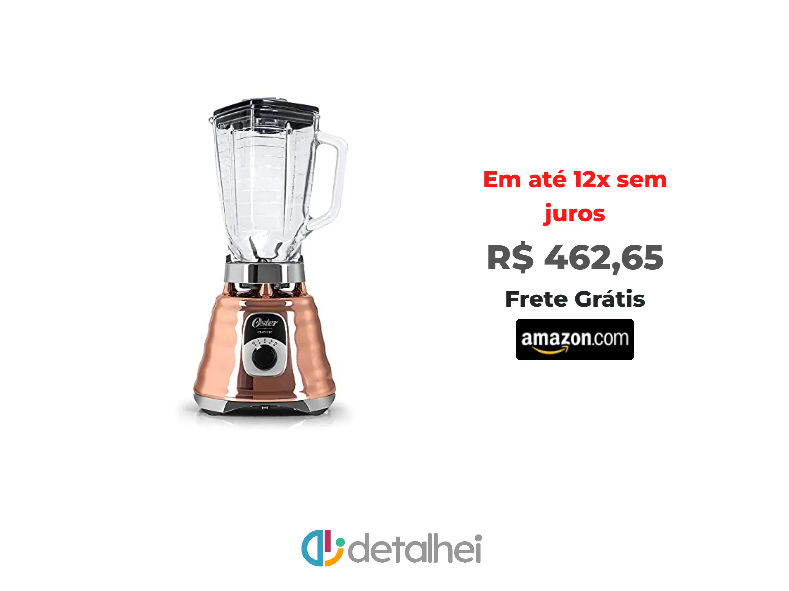 Foto do produto ❗Liquidificador Oster New Osterizer Clássico, 1,25L, 110V, Cobre, 700W, BLST4128<br/>#Amazon: <a href="https://harpy.me/96JuK940-7z-" target="_blank" rel="nofollow">https://harpy.me/96JuK940-7z-</a>