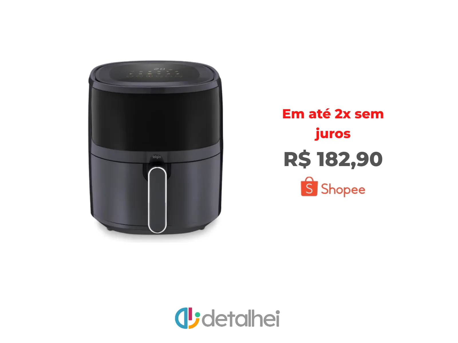 Foto do produto ❗Fritadeira Elétrica Visio Fry Elgin 5L 1700w Air Fryer Digital Cinza<br/>#Shopee: <a href="https://harpy.me/D18qtjnjawBd" target="_blank" rel="nofollow">https://harpy.me/D18qtjnjawBd</a>