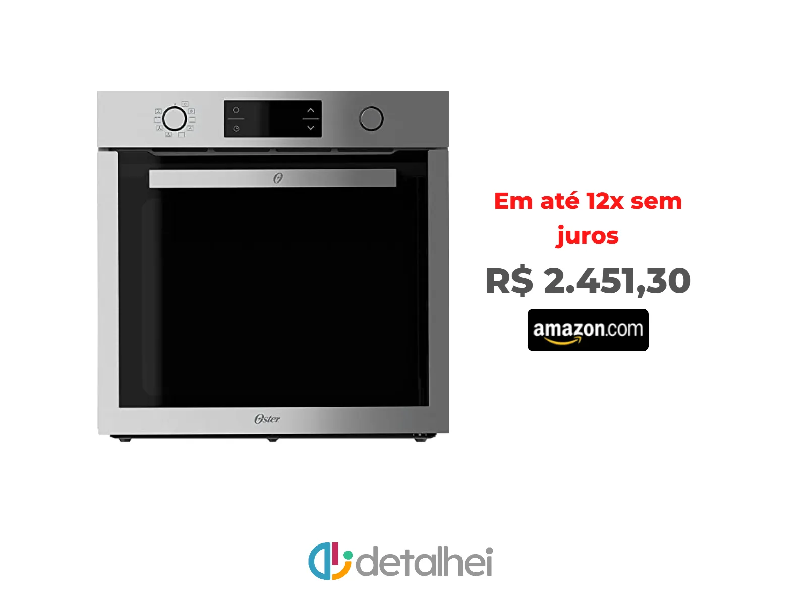 Foto do produto ❗Forno de Embutir Oster Semi Digital, Elétrico, 75L, Inox, 220V, OFOR7591<br/>#Amazon: <a href="https://harpy.me/t8t3GGmjbNa0" target="_blank" rel="nofollow">https://harpy.me/t8t3GGmjbNa0</a>