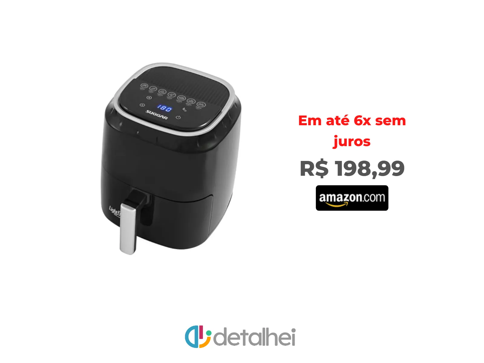 Foto do produto ❗SUGGAR FRITADEIRA LIGHT FRY TOUCH CONTROL 4 LITROS PRETA 220V FT0042PT<br/>#Amazon: <a href="https://harpy.me/JVNvzbNOhZLz" target="_blank" rel="nofollow">https://harpy.me/JVNvzbNOhZLz</a>