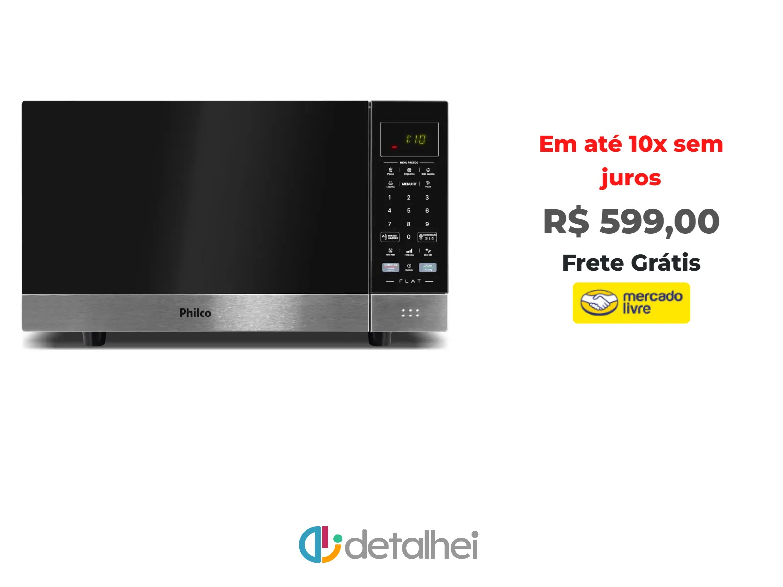 Foto do produto ❗Micro-Ondas Philco 28L Preto Espelhado Flat PMO30F<br/>#Mercado Livre: <a href="https://harpy.me/KGBT9LP_tQDZ" target="_blank" rel="nofollow">https://harpy.me/KGBT9LP_tQDZ</a>
