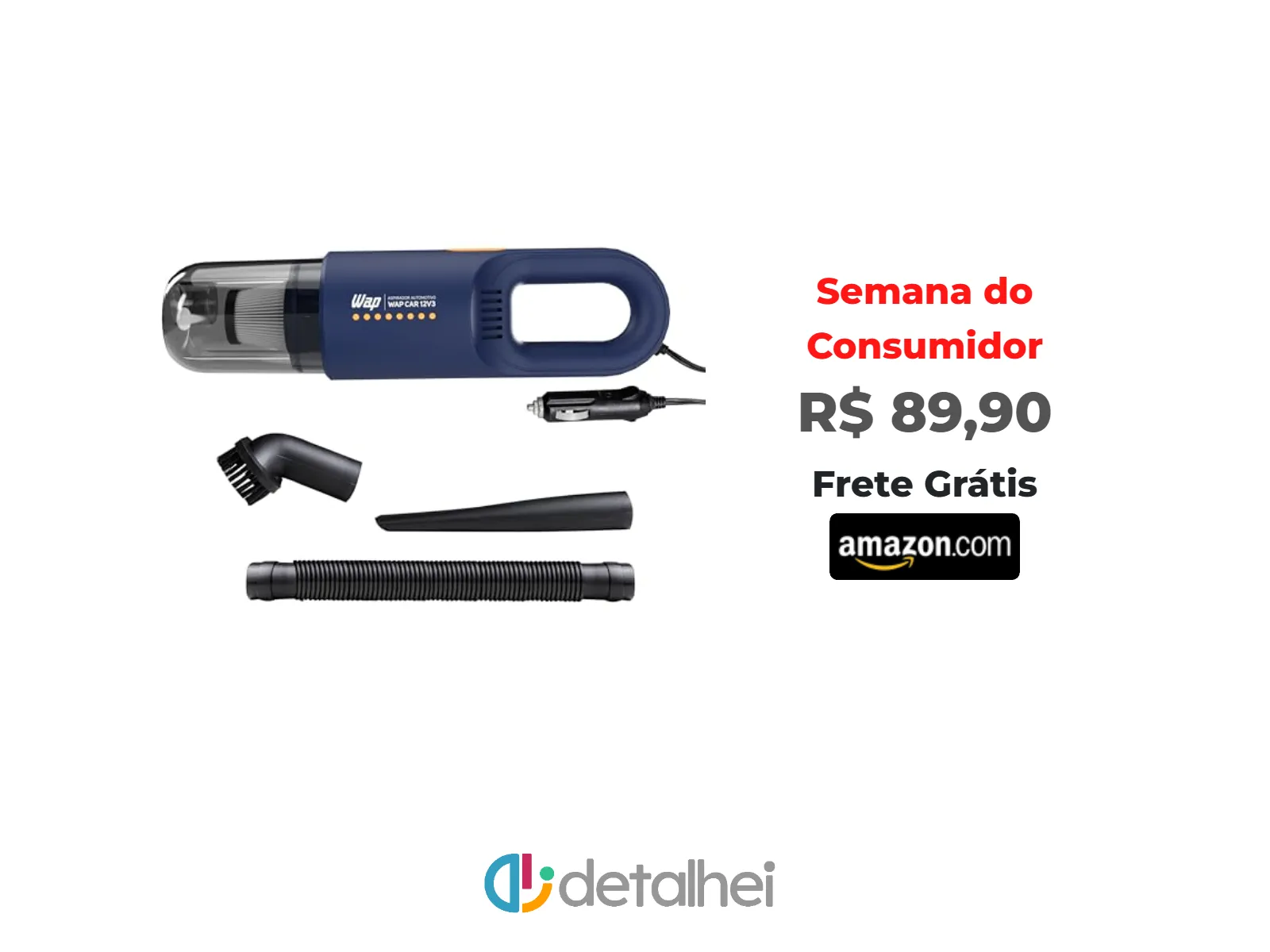 Foto do produto ❗WAP Aspirador Automotivo Portátil 12V, 420ML SÓLIDO, FILTRO HEPA, CABO DE 3,7M CAR 12V3<br/>#Amazon: <a href="https://harpy.me/FjtaSNPCgZrp" target="_blank" rel="nofollow">https://harpy.me/FjtaSNPCgZrp</a>