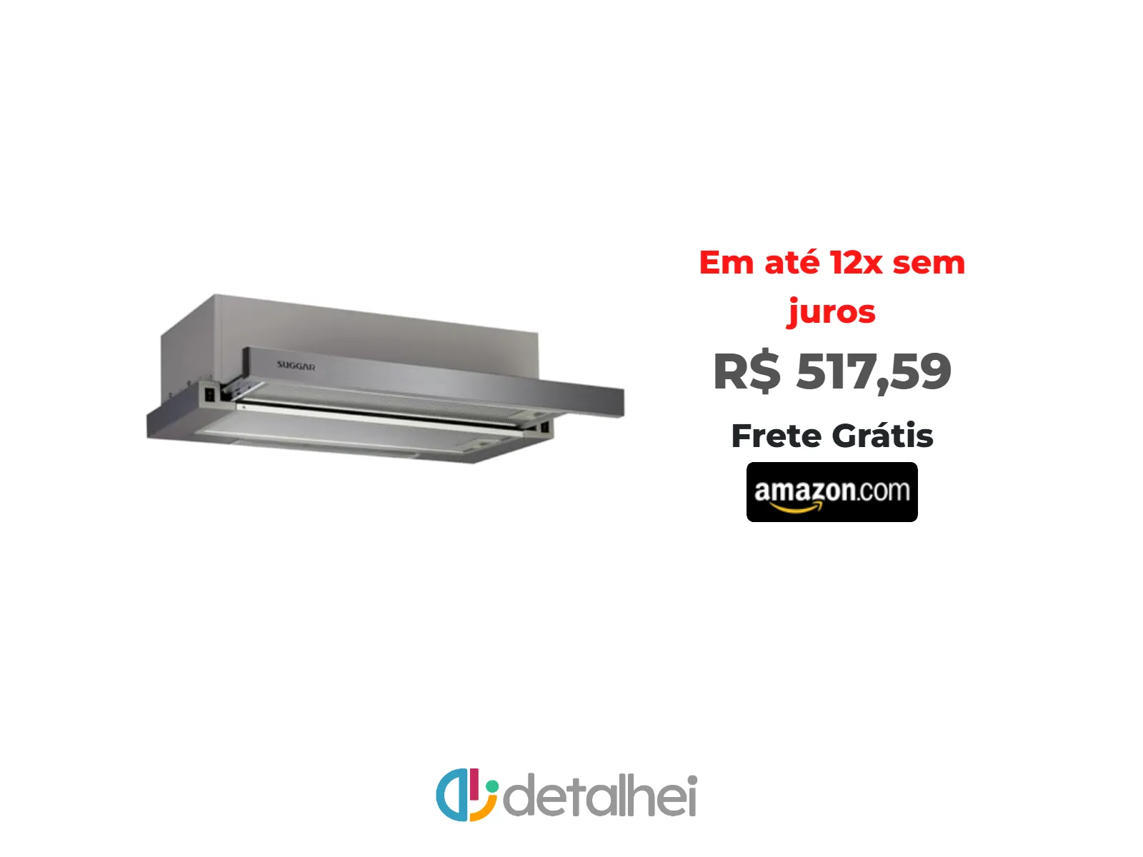 Foto do produto ❗SUGGAR DEPURADOR DE AR SLIM DE EMBUTIR 60CM FRONTAL INOX 110V DE61IX<br/>#Amazon: <a href="https://harpy.me/AcwqJUGHL7zg" target="_blank" rel="nofollow">https://harpy.me/AcwqJUGHL7zg</a>