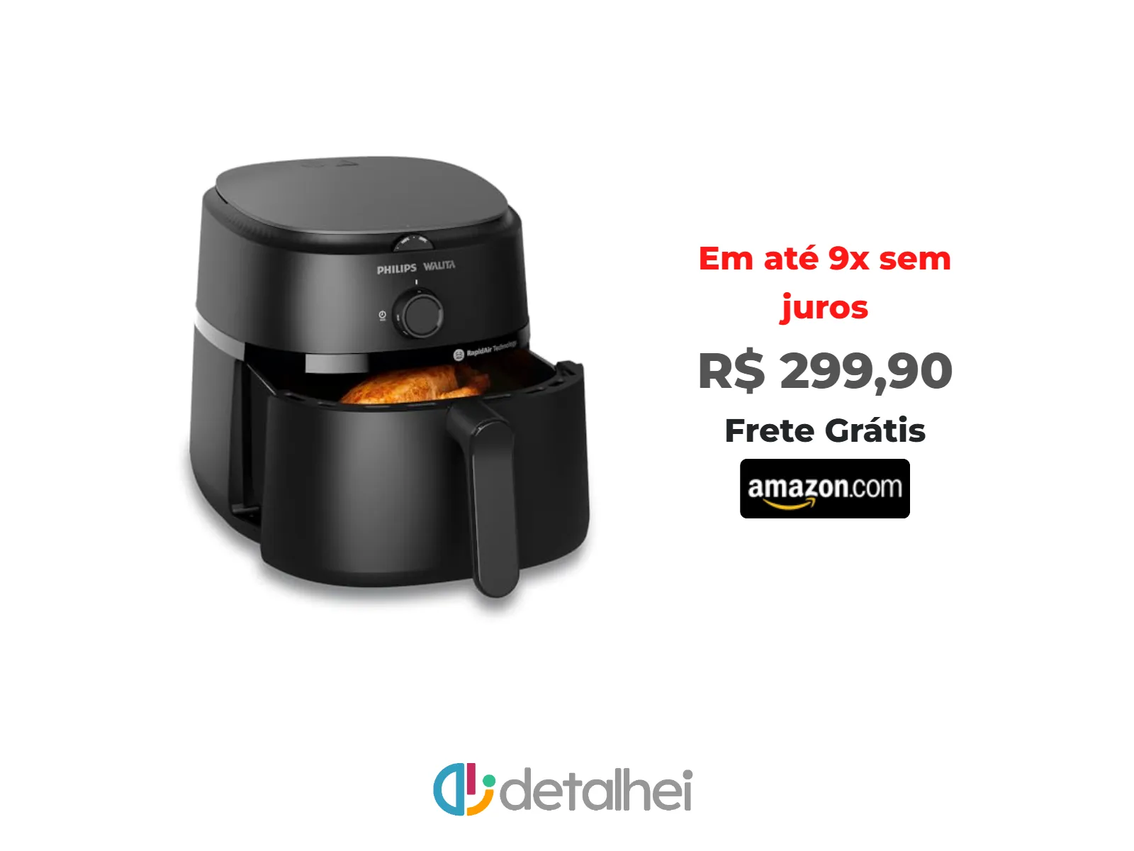 Foto do produto ❗Fritadeira Airfryer Série 1000 XL, Philips Walita, 4,2 litros, Tecnologia RapidAir, Preta, 2 anos de garantia, 220v - NA120/09<br/>#Amazon: <a href="https://harpy.me/_ghjLuRyC78G" target="_blank" rel="nofollow">https://harpy.me/_ghjLuRyC78G</a>
