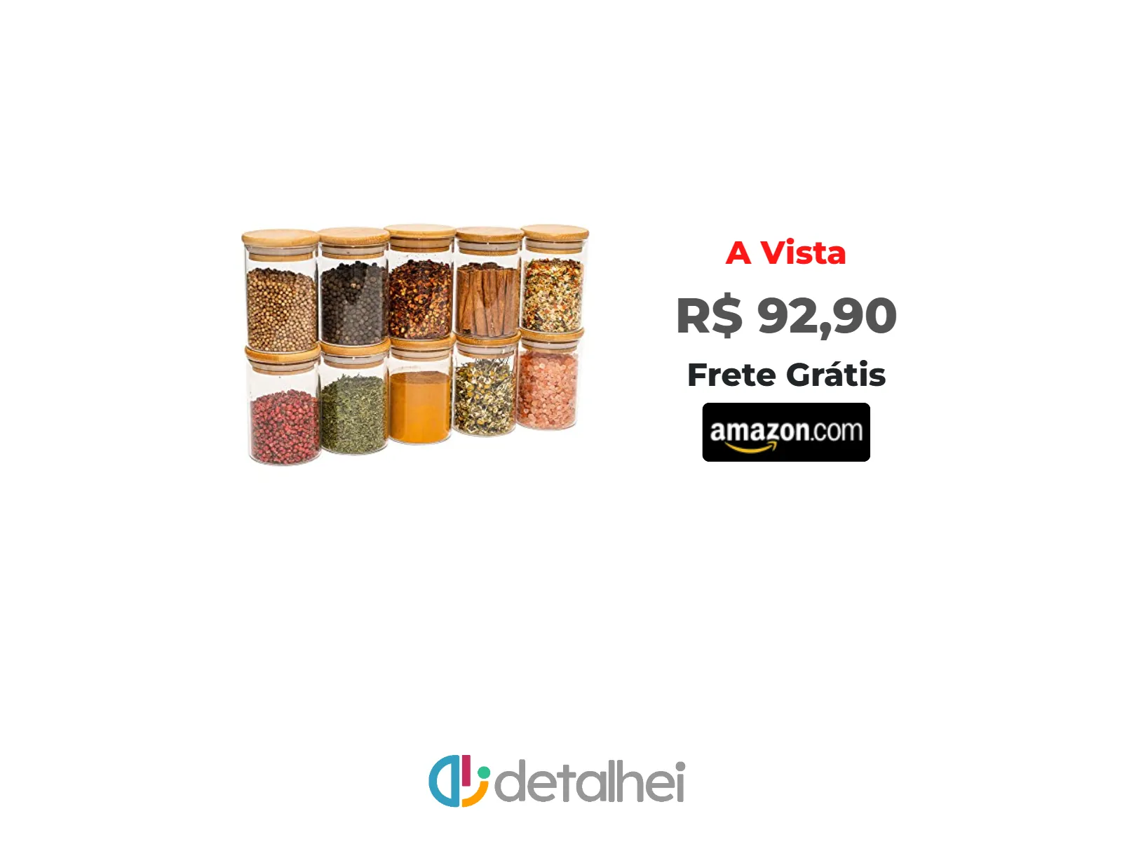 Foto do produto ❗Oikos - Kit 10 Potes de Vidro 250ml com Tampa de Bambu Herméticos Redondos<br/>#Amazon: <a href="https://harpy.me/VXxufXDgXx7b" target="_blank" rel="nofollow">https://harpy.me/VXxufXDgXx7b</a>