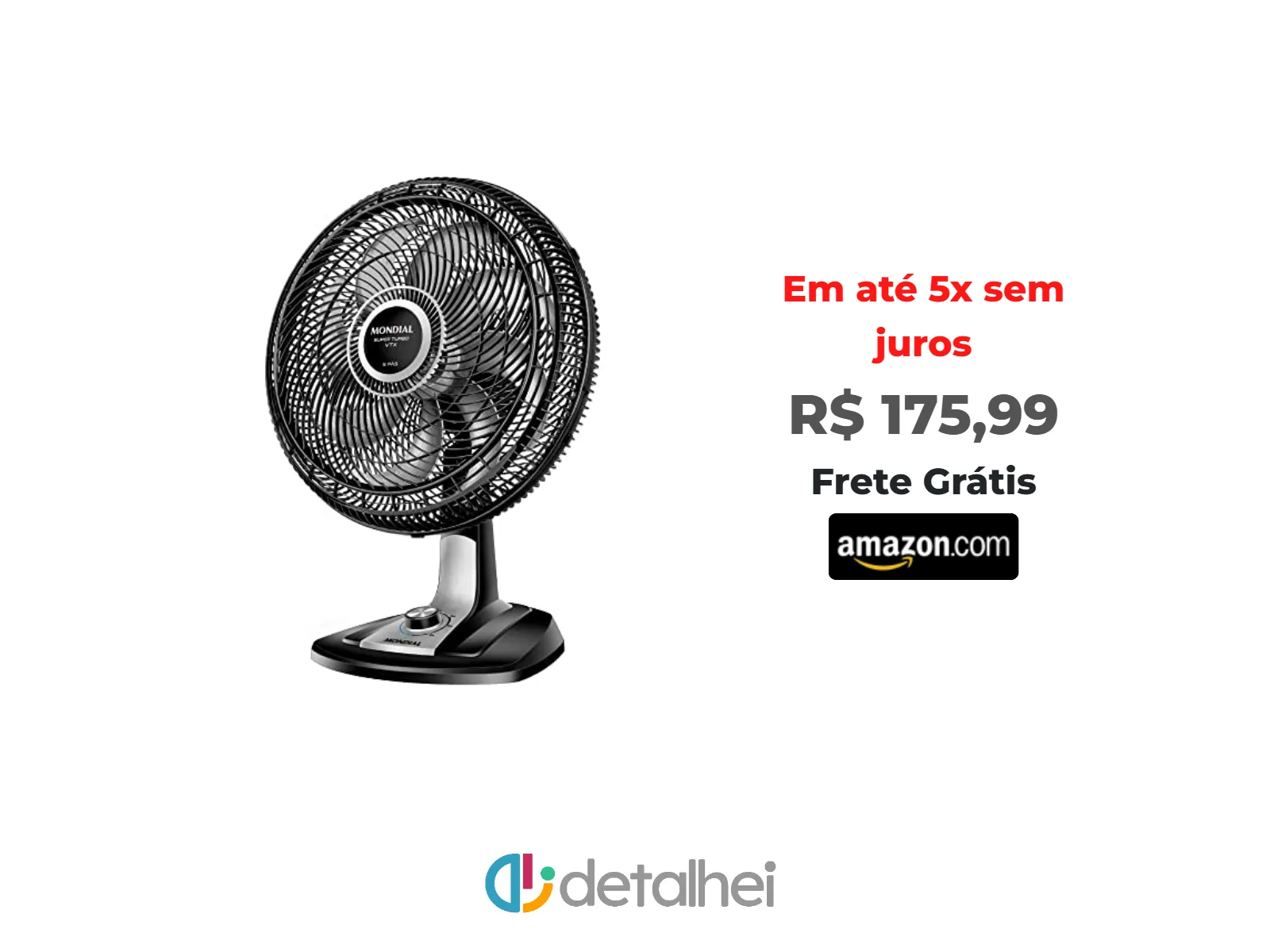 Foto do produto ❗MONDIAL Ventilador 40cm Super Turbo 8 Pás, Preto/Prata, 140W, 110V - VTX-40-8P<br/>#Amazon: <a href="https://harpy.me/YgTAQrZ678m_" target="_blank" rel="nofollow">https://harpy.me/YgTAQrZ678m_</a>