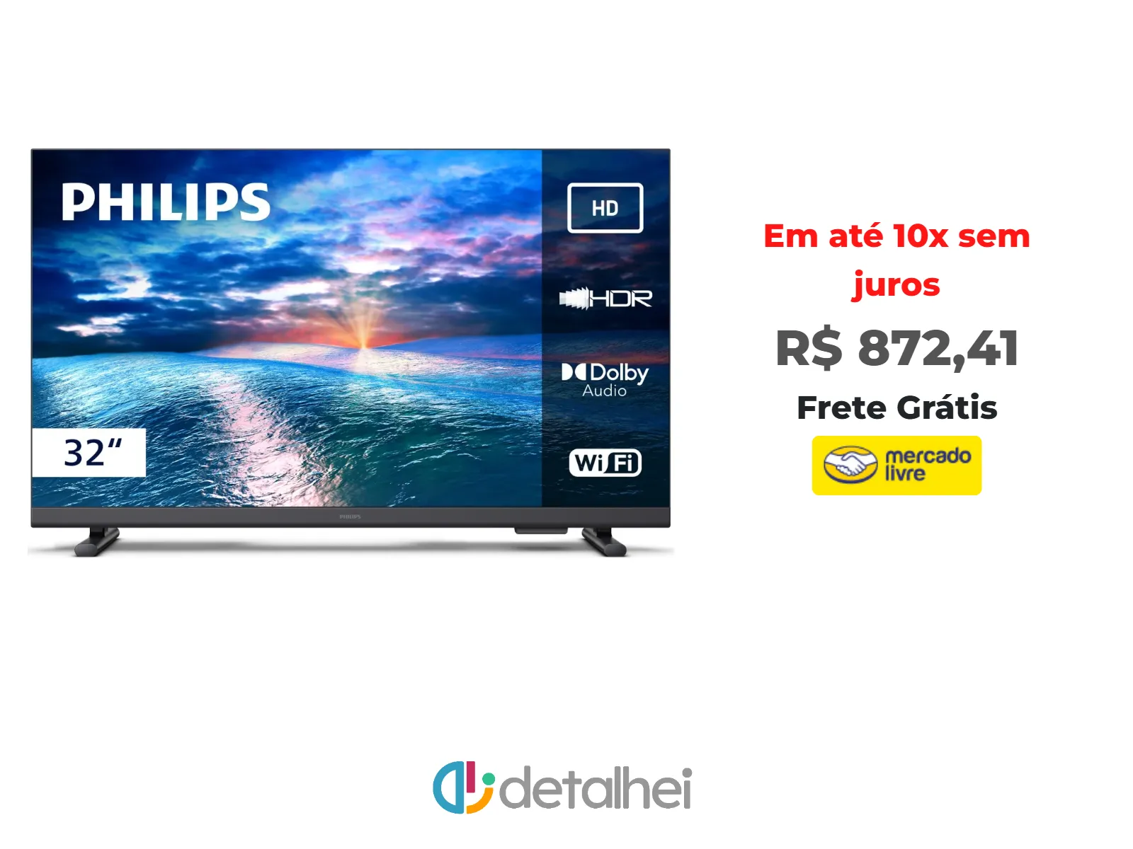Foto do produto ❗Smart Tv Philips 32 Hd 32phg6910/78 Wi-fi<br/>#Mercado Livre: <a href="https://harpy.me/QV1pGe6YxLMF" target="_blank" rel="nofollow">https://harpy.me/QV1pGe6YxLMF</a>