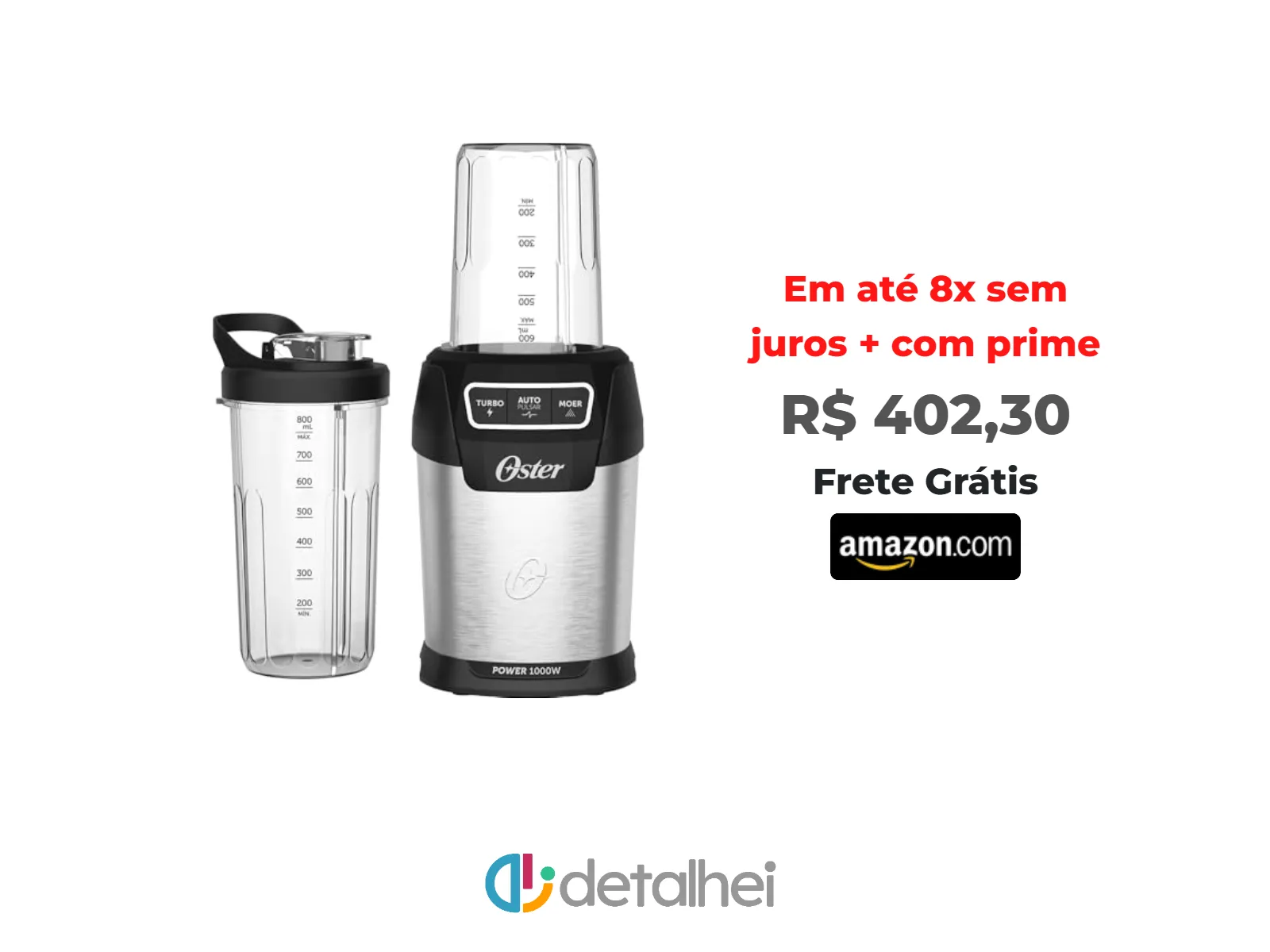 Foto do produto ❗Blender Ultra Power 1000 Oster com 2 Copos - 127V<br/>#Amazon: <a href="https://harpy.me/Nyfdf0QMxC-L" target="_blank" rel="nofollow">https://harpy.me/Nyfdf0QMxC-L</a>