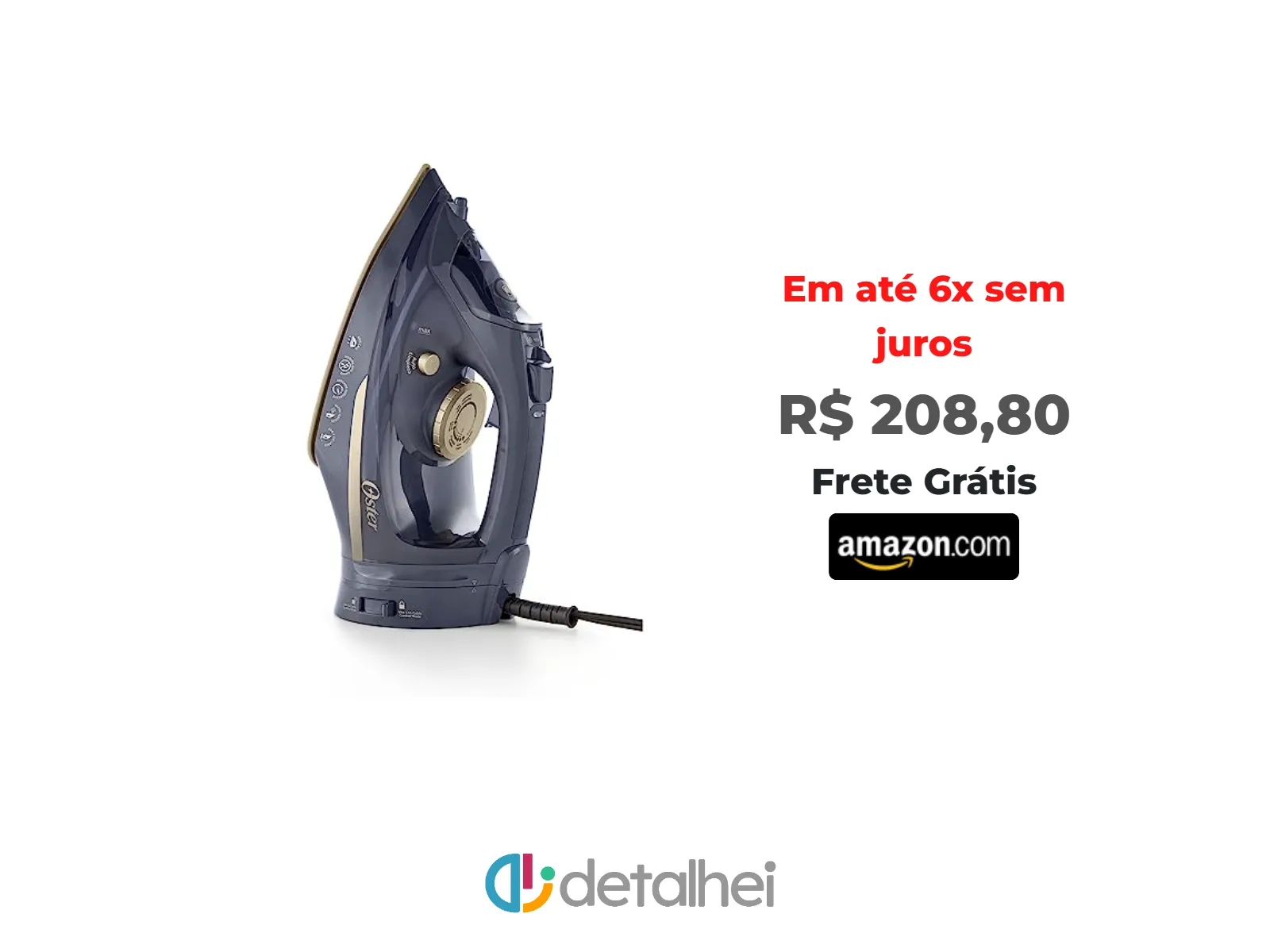 Foto do produto ❗Ferro de Passar 2 em 1 Sem Fio Oster - 220V<br/>#Amazon: <a href="https://harpy.me/tsYCVsPVc61i" target="_blank" rel="nofollow">https://harpy.me/tsYCVsPVc61i</a>
