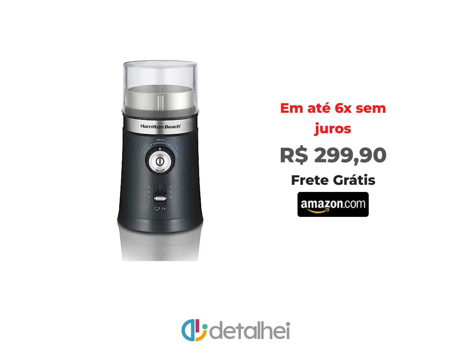 Foto do produto ❗Hamilton Beach, 80393-BZ127, Moedor Ajustável , 127V, Preto<br/>#Amazon: <a href="https://harpy.me/xg0c9fjDWcjy" target="_blank" rel="nofollow">https://harpy.me/xg0c9fjDWcjy</a>
