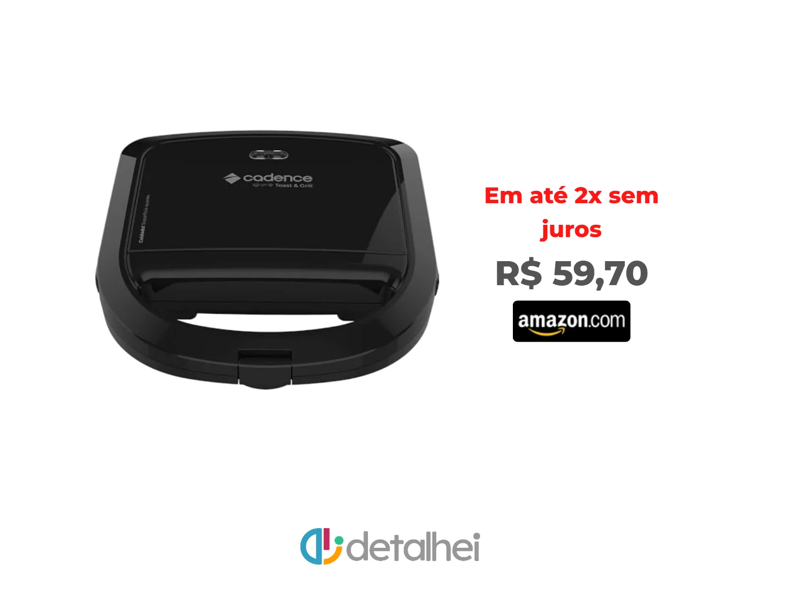 Foto do produto ❗Sanduicheira Elétrica Cadence Toast &amp; Grill, Preta, 750W, 110V, SAN260<br/>#Amazon: <a href="https://harpy.me/TVKrpaq9aWw2" target="_blank" rel="nofollow">https://harpy.me/TVKrpaq9aWw2</a>