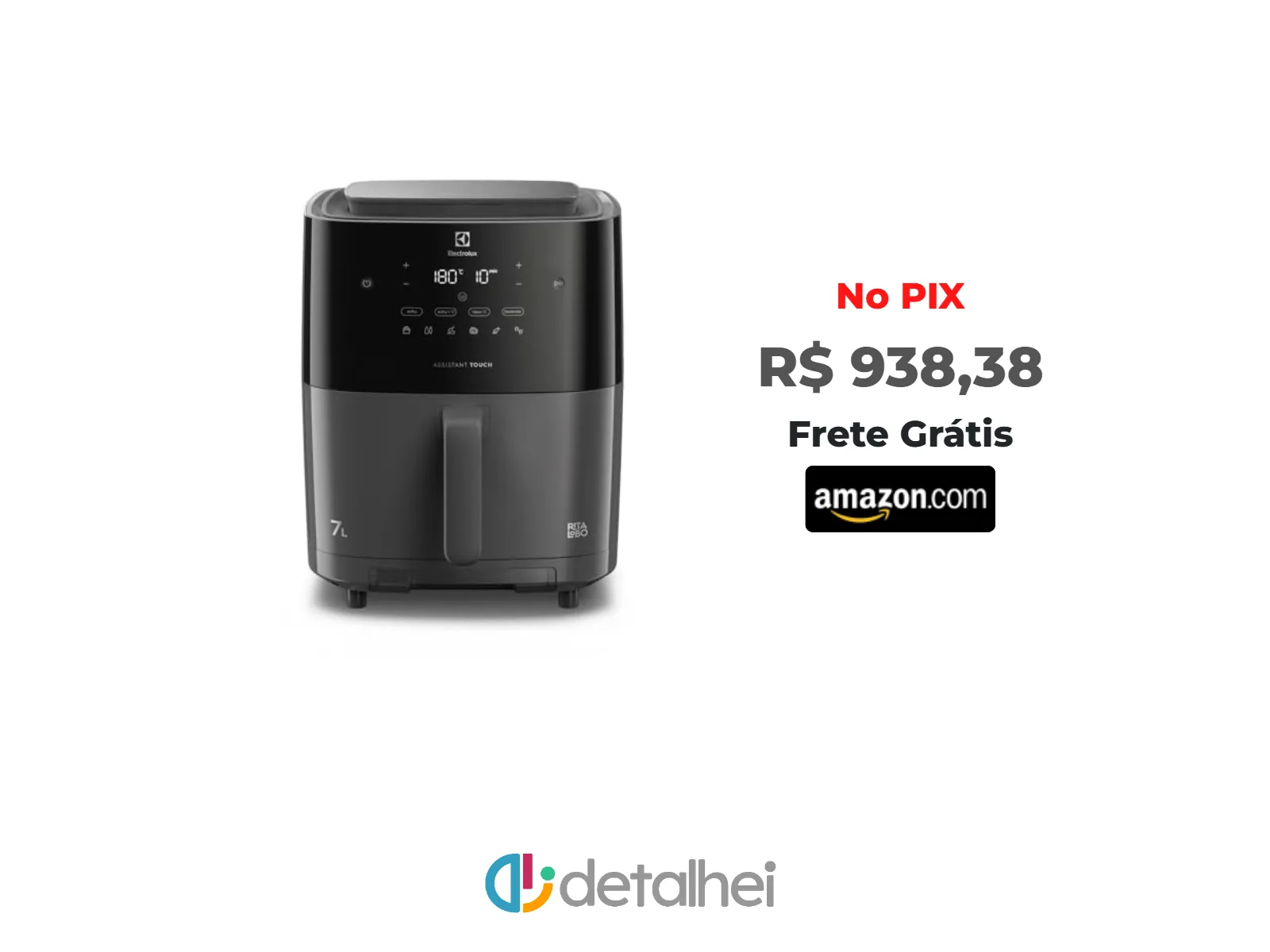 Foto do produto ❗Air Fryer Electrolux por Rita Lobo 7L Experience (EAF180) 127V<br/>#Amazon: <a href="https://harpy.me/vz8-oXO85aTx" target="_blank" rel="nofollow">https://harpy.me/vz8-oXO85aTx</a>