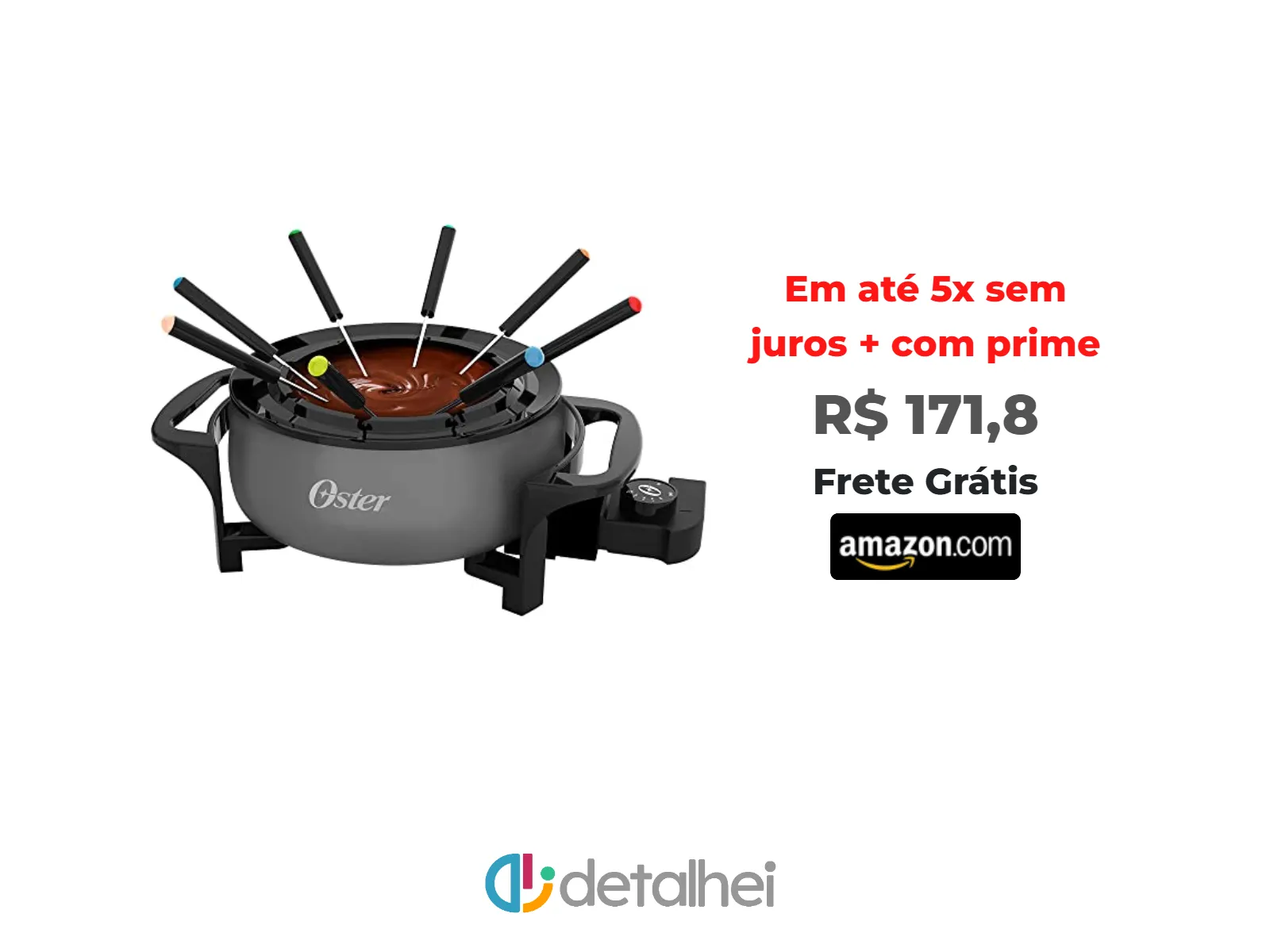 Foto do produto ❗Panela Elétrica Oster, para Fondue, 110V, Cinza, 1000W, OFND100<br/>#Amazon: <a href="https://harpy.me/NQc50JNfa_oc" target="_blank" rel="nofollow">https://harpy.me/NQc50JNfa_oc</a>