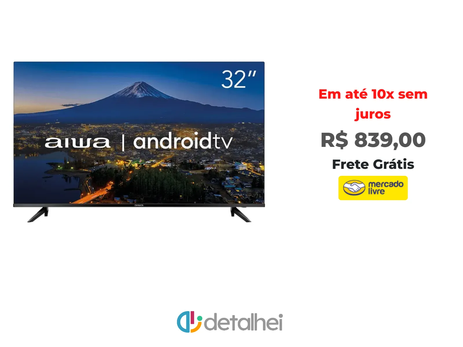 Foto do produto ❗Smart TV AIWA 32” Android HD Borda Ultrafina HDR10 Dolby Áudio AWS-TV-32-BL-02-A<br/>#Mercado Livre: <a href="https://harpy.me/A4aTrUJPE4Lw" target="_blank" rel="nofollow">https://harpy.me/A4aTrUJPE4Lw</a>