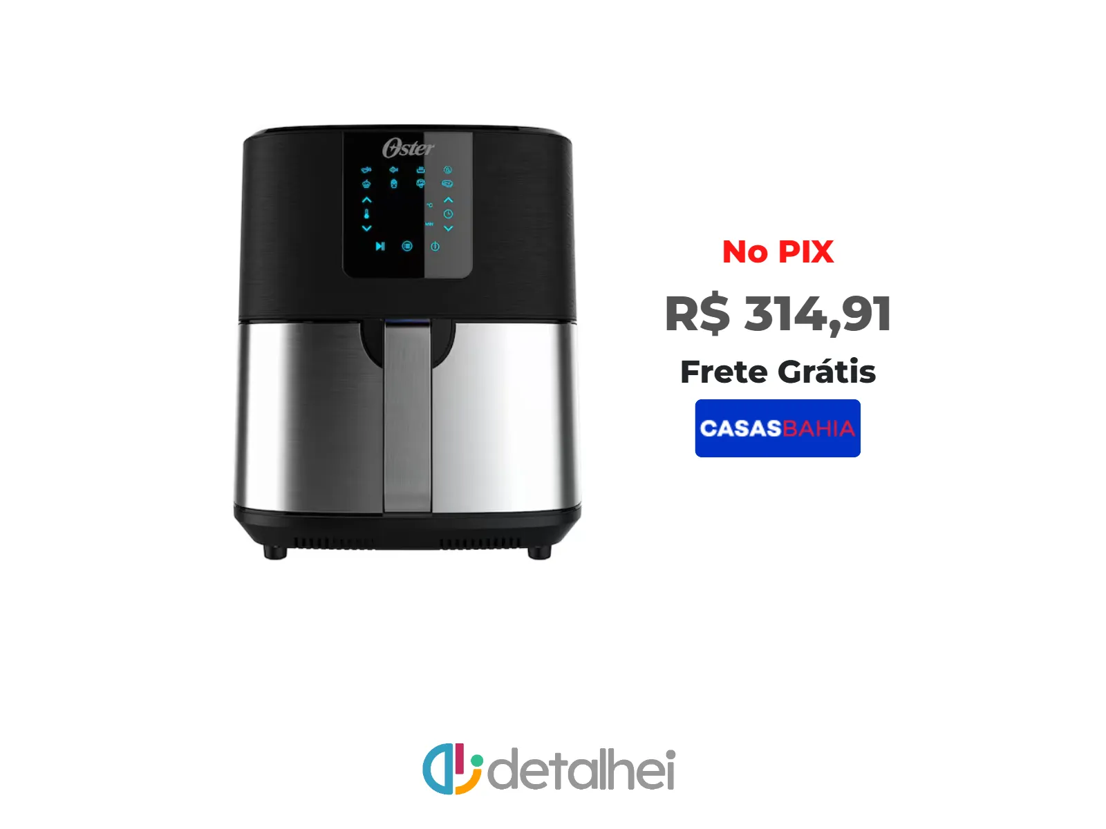 Foto do produto ❗Fritadeira Ultra Digital 2 em 1 Inox 4,8L Oster com Painel Touch - 110V<br/>#Casas Bahia: <a href="https://harpy.me/n1yKPjWBu0Za" target="_blank" rel="nofollow">https://harpy.me/n1yKPjWBu0Za</a>
