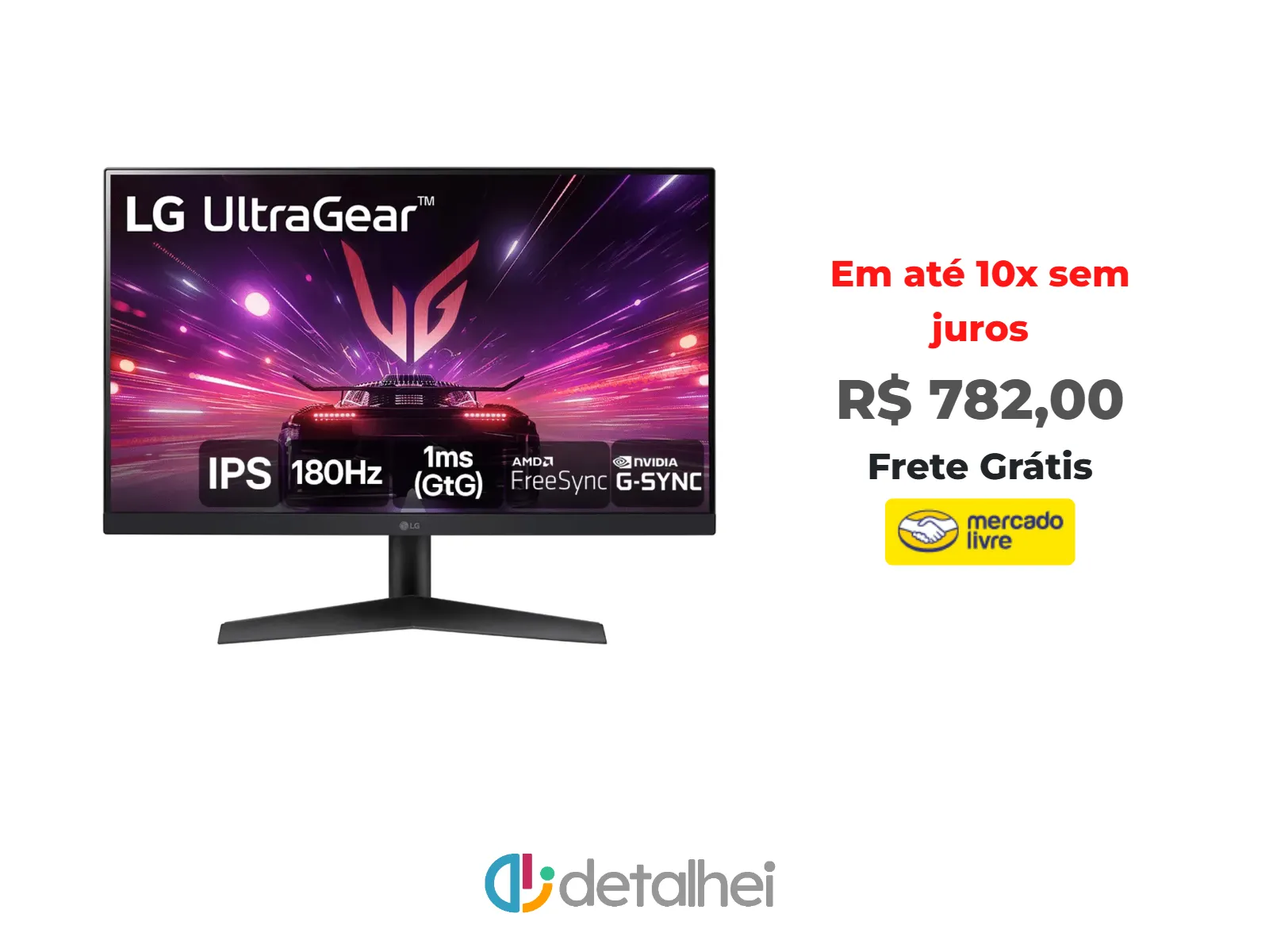 Foto do produto ❗Monitor Gamer LG UltraGear 24” 24GS60F-B IPS Full HD 180Hz<br/>#Mercado Livre: <a href="https://harpy.me/ExqfSUCVMK2H" target="_blank" rel="nofollow">https://harpy.me/ExqfSUCVMK2H</a>