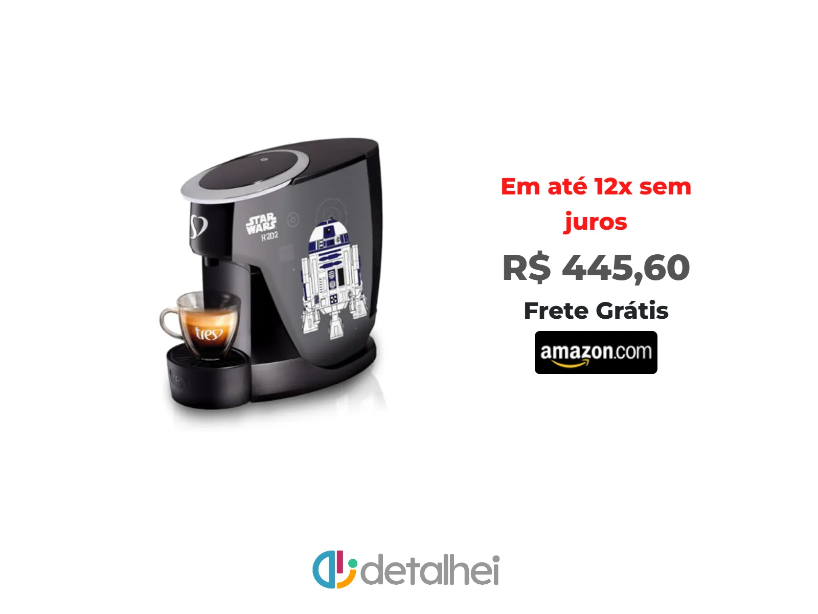 Foto do produto ❗3 Corações TRES Cafeteira Espresso e Multibebida Touch Star Wars™ R2D2 e BB-8 Automática - 127V<br/>#Amazon: <a href="https://harpy.me/8JW15tLJt4z7" target="_blank" rel="nofollow">https://harpy.me/8JW15tLJt4z7</a>