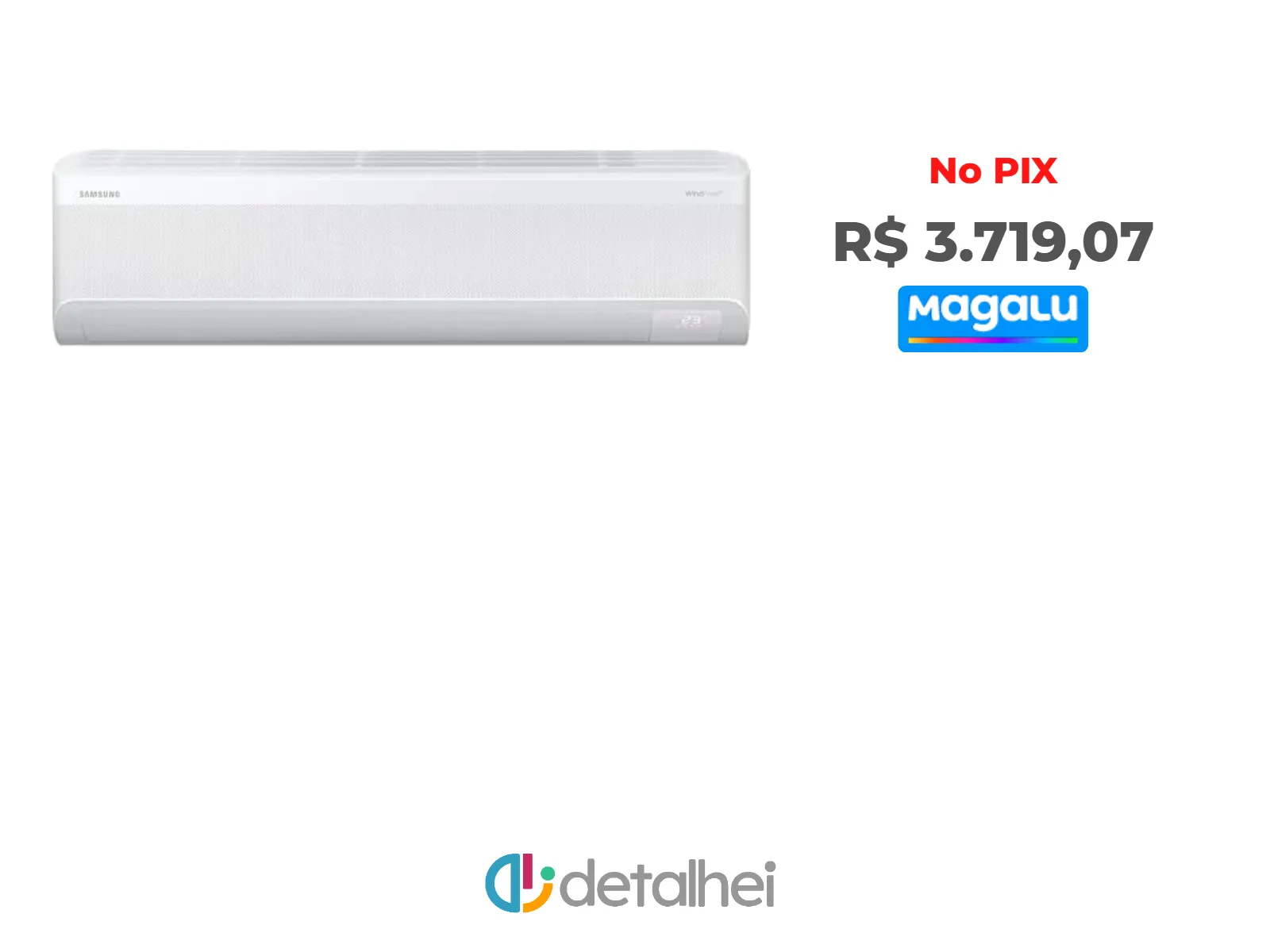 Foto do produto ❗Ar-condicionado Split Samsung Inverter WindFree AI 24.000 BTUs Frio AR60F24D1AWNAZ<br/>#Magazine Luiza: <a href="https://harpy.me/qb1a81HczHSk" target="_blank" rel="nofollow">https://harpy.me/qb1a81HczHSk</a>