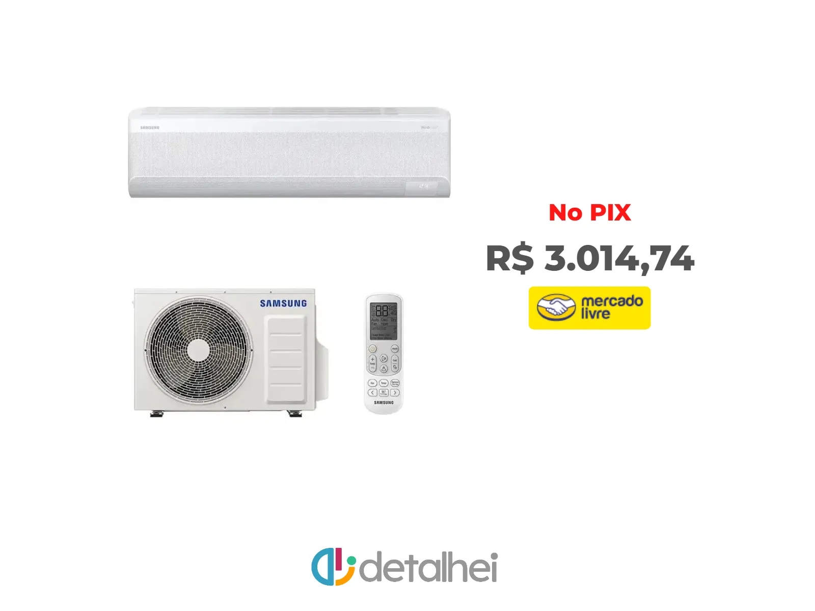Foto do produto ❗Ar Condicionado Samsung Windfree Connect Ai Inverter 18.000 Btus Frio R-32<br/>#Mercado Livre: <a href="https://harpy.me/bRXtiJh-xeuA" target="_blank" rel="nofollow">https://harpy.me/bRXtiJh-xeuA</a>