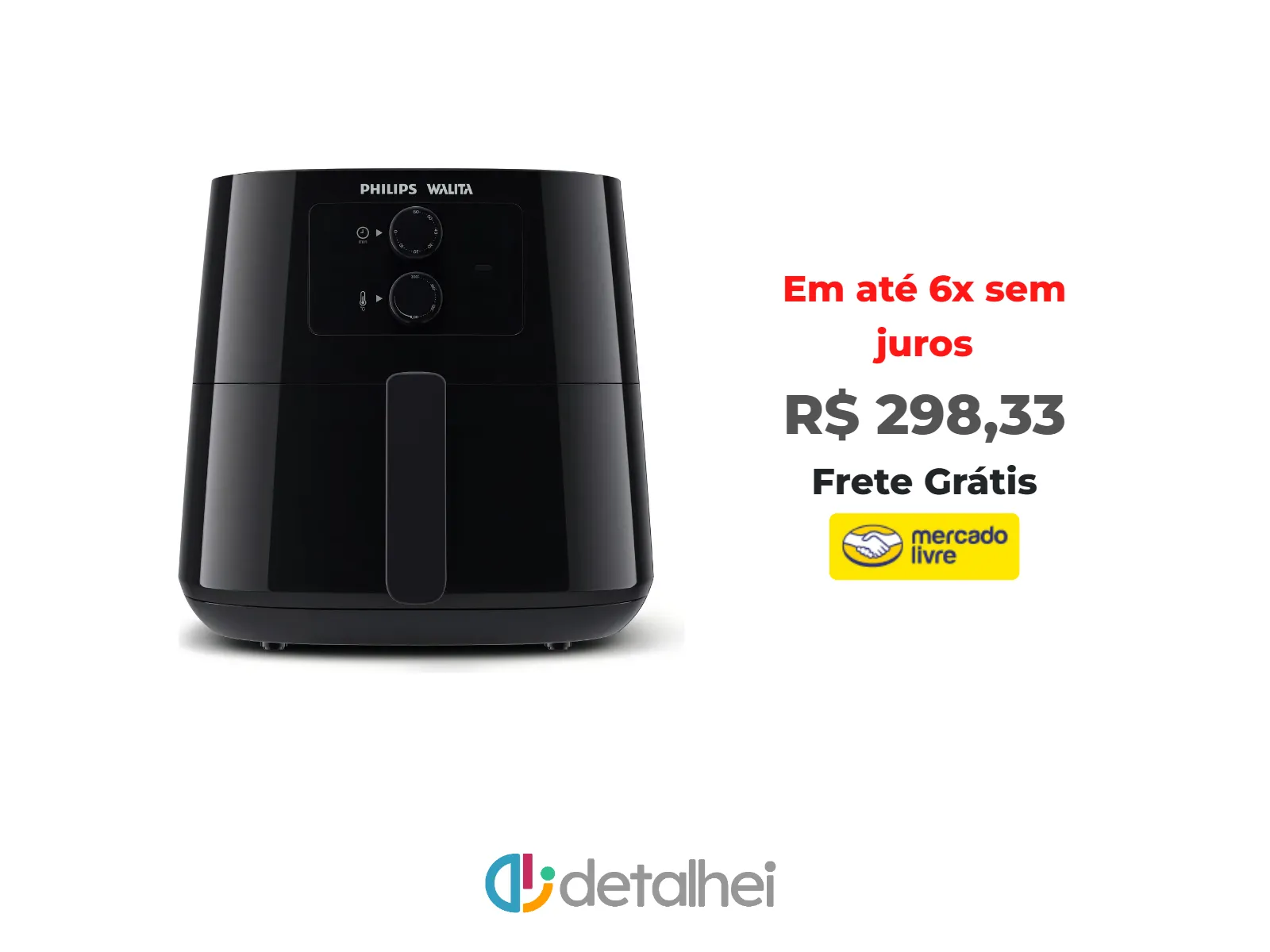 Foto do produto ❗Fritadeira airfryer XL Philips Walita HD9206<br/>#Mercado Livre: <a href="https://harpy.me/1sjeVRKlkZ0P" target="_blank" rel="nofollow">https://harpy.me/1sjeVRKlkZ0P</a>