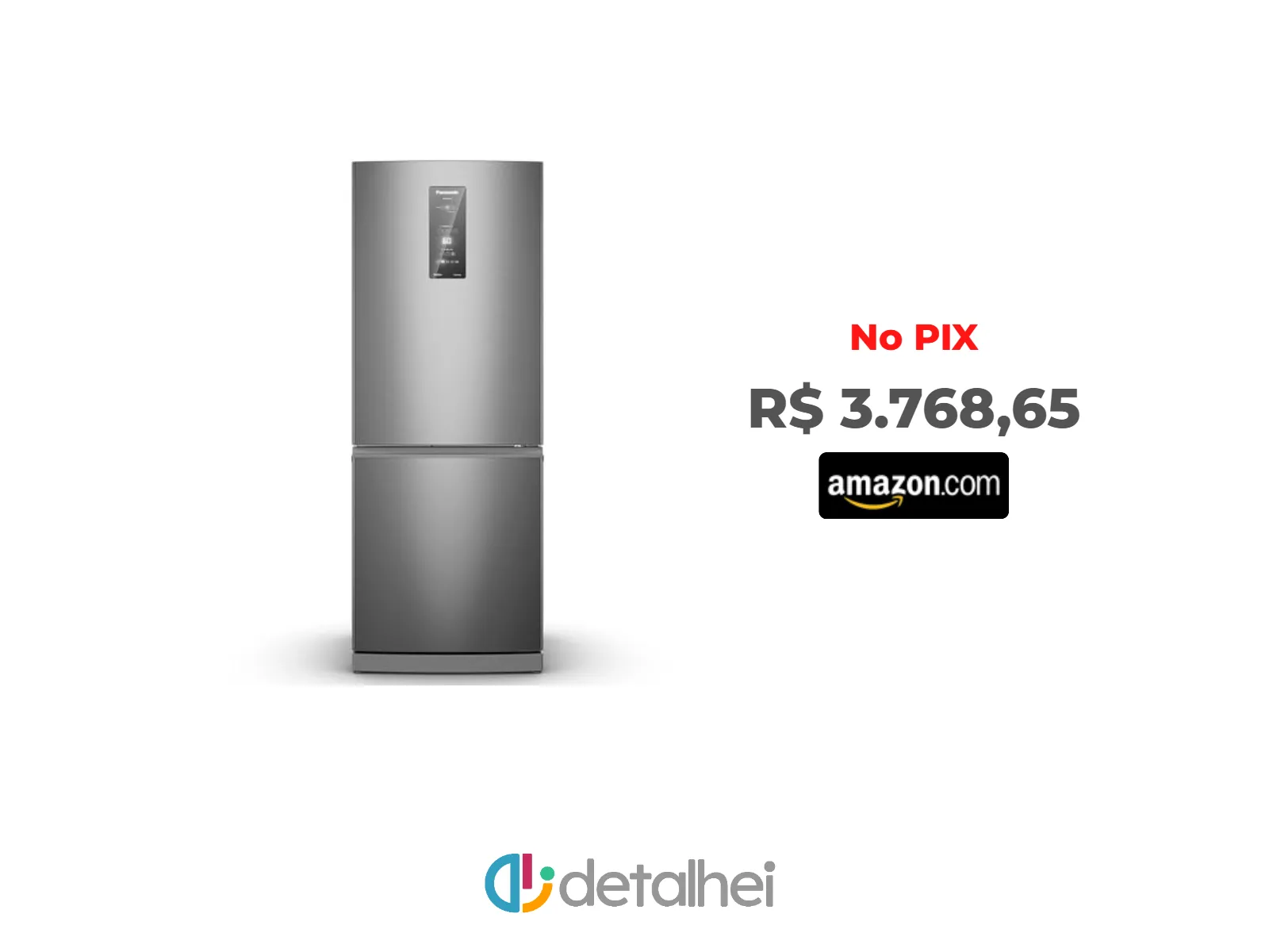 Foto do produto ❗Refrigerador Bottom Freezer Panasonic Inverter de 02 Portas Frost Free com 475 Litros Aço Escovado - NR-BB64PV2X<br/>#Amazon: <a href="https://harpy.me/lntmies0NMrT" target="_blank" rel="nofollow">https://harpy.me/lntmies0NMrT</a>