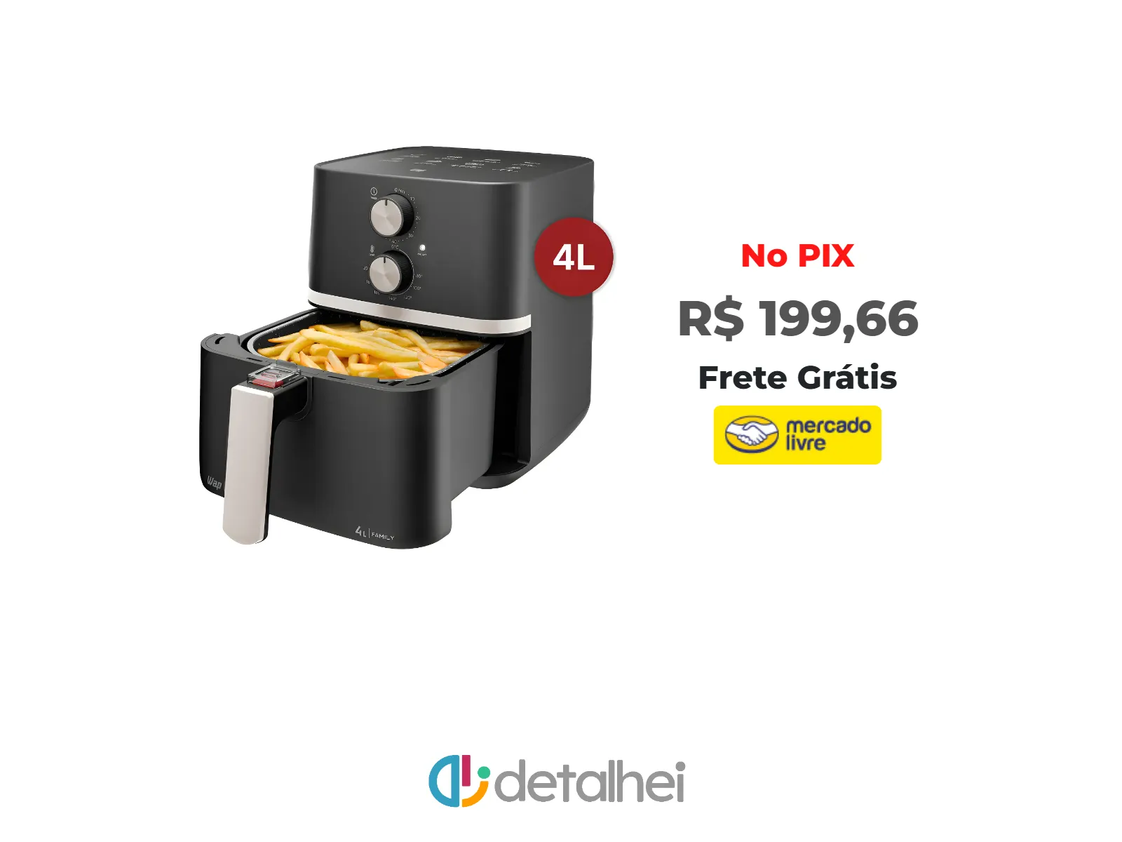 Foto do produto ❗Fritadeira Elétrica Wap Air Fryer Family 4l Antiaderente<br/>#Mercado Livre: <a href="https://harpy.me/q2xK8sbBUxE-" target="_blank" rel="nofollow">https://harpy.me/q2xK8sbBUxE-</a>