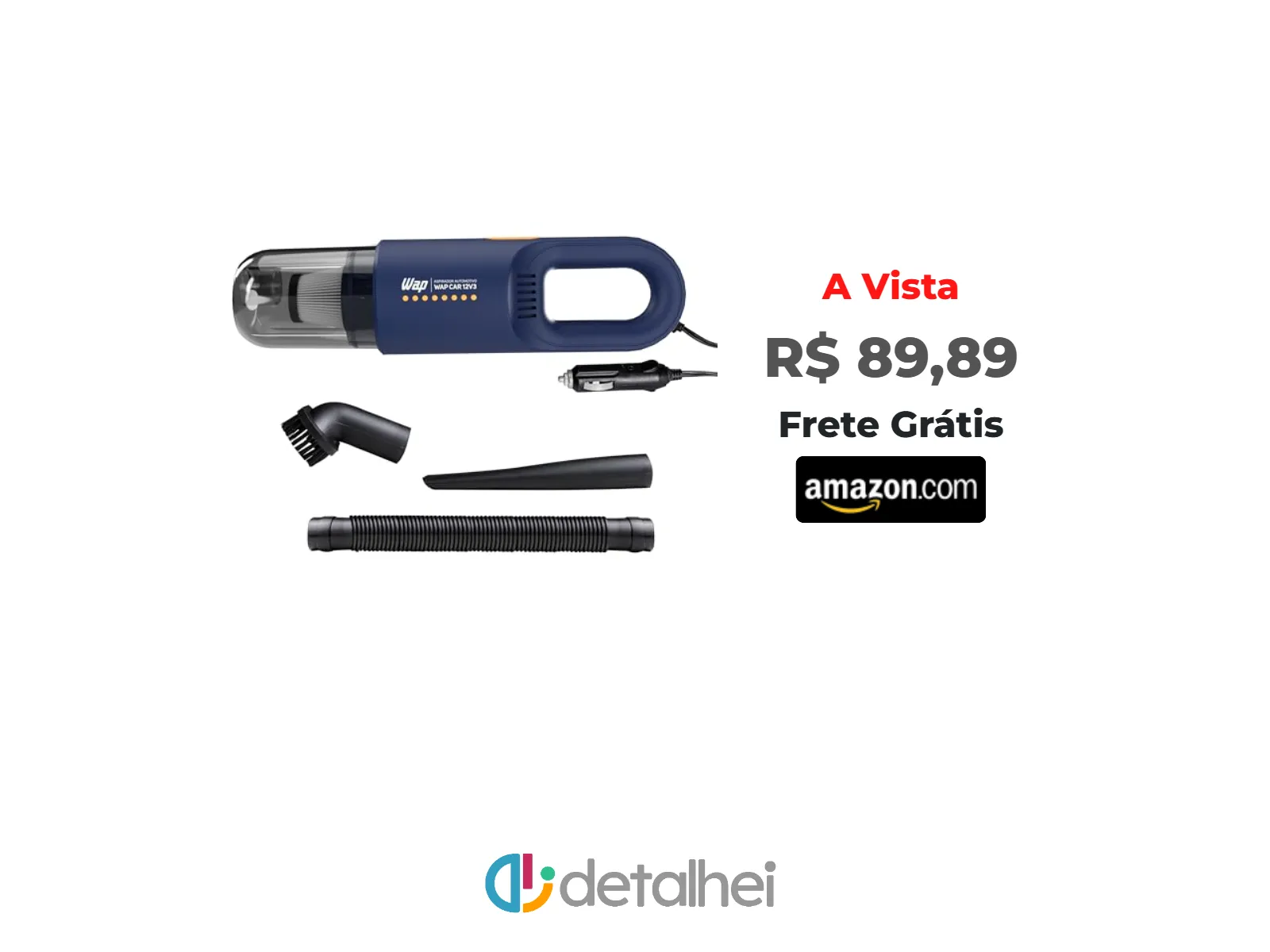 Foto do produto ❗WAP Aspirador Automotivo Portátil 12V, 420ML SÓLIDO, FILTRO HEPA, CABO DE 3,7M CAR 12V3<br/>#Amazon: <a href="https://harpy.me/yAPQImADl8-R" target="_blank" rel="nofollow">https://harpy.me/yAPQImADl8-R</a>