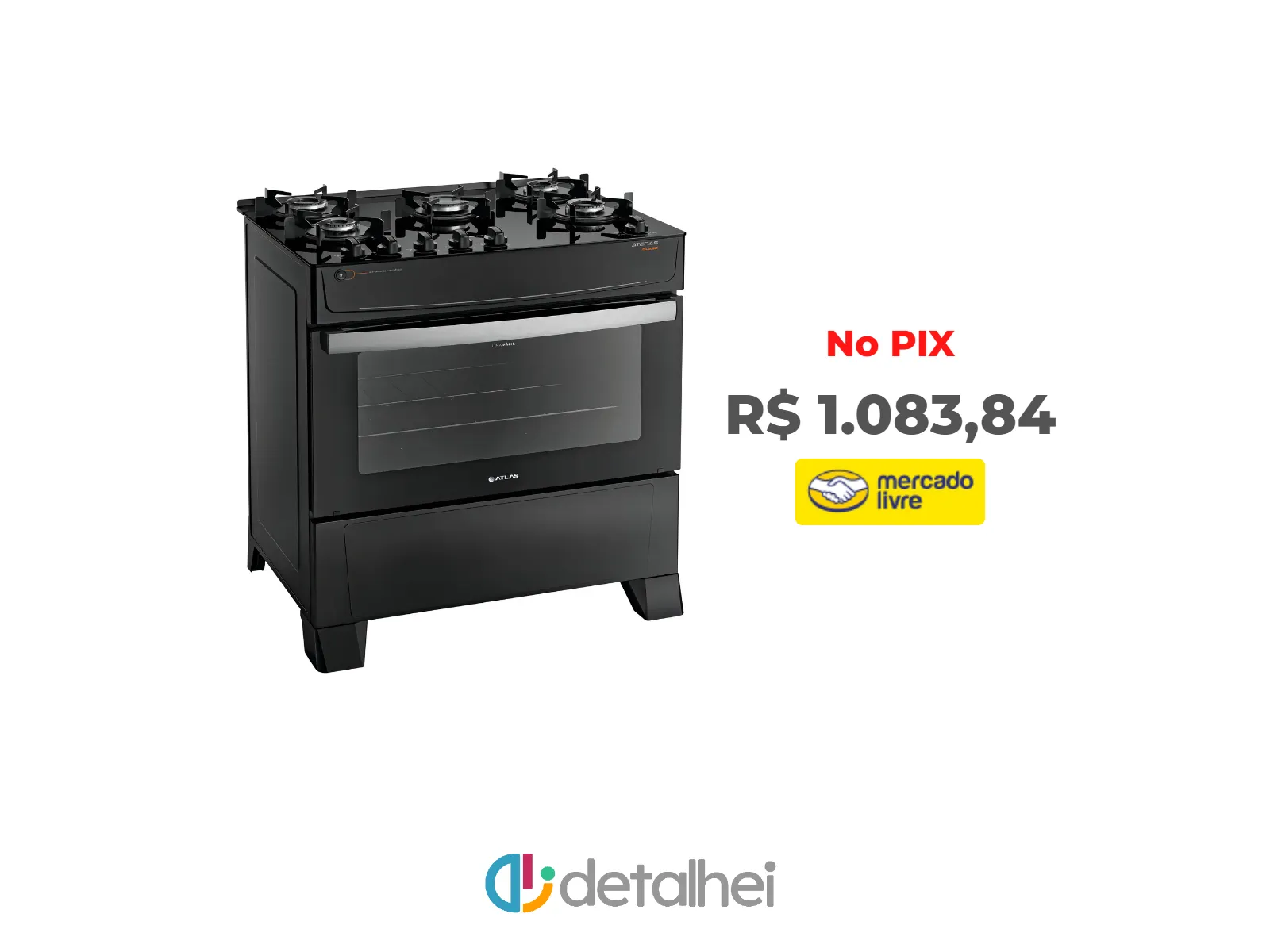 Foto do produto ❗Fogão 5 Bocas Atlas Atenas Glass Preto A Gás com Mesa de Vidro e Mega Chama Bivolt<br/>#Mercado Livre: <a href="https://harpy.me/jc1YcFwEZ755" target="_blank" rel="nofollow">https://harpy.me/jc1YcFwEZ755</a>