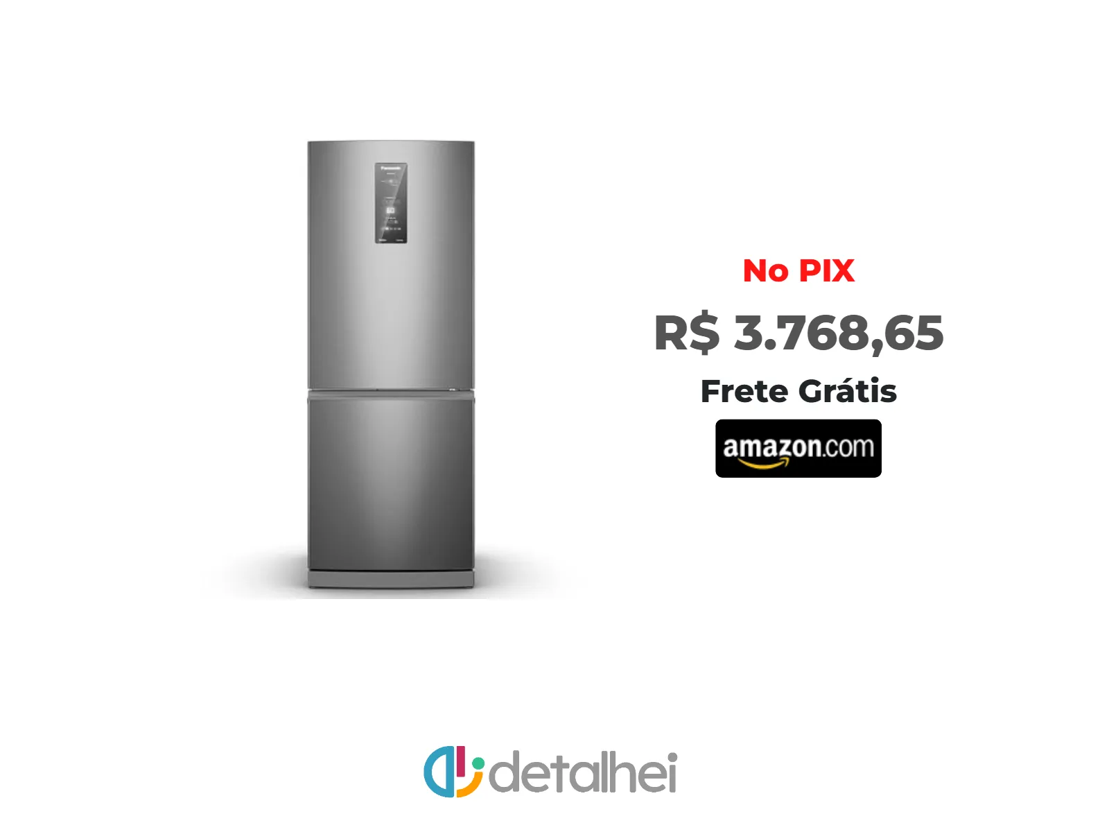 Foto do produto ❗Refrigerador Bottom Freezer Panasonic Inverter de 02 Portas Frost Free com 475 Litros Aço Escovado - NR-BB64PV2X<br/>#Amazon: <a href="https://harpy.me/cob8aISNd6Ly" target="_blank" rel="nofollow">https://harpy.me/cob8aISNd6Ly</a>
