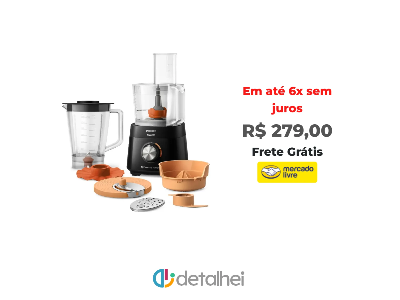 Foto do produto ❗Multiprocessador Walita Preto 1400w - Hr7304/92<br/>#Mercado Livre: <a href="https://harpy.me/5uAmFIPJb6tX" target="_blank" rel="nofollow">https://harpy.me/5uAmFIPJb6tX</a>