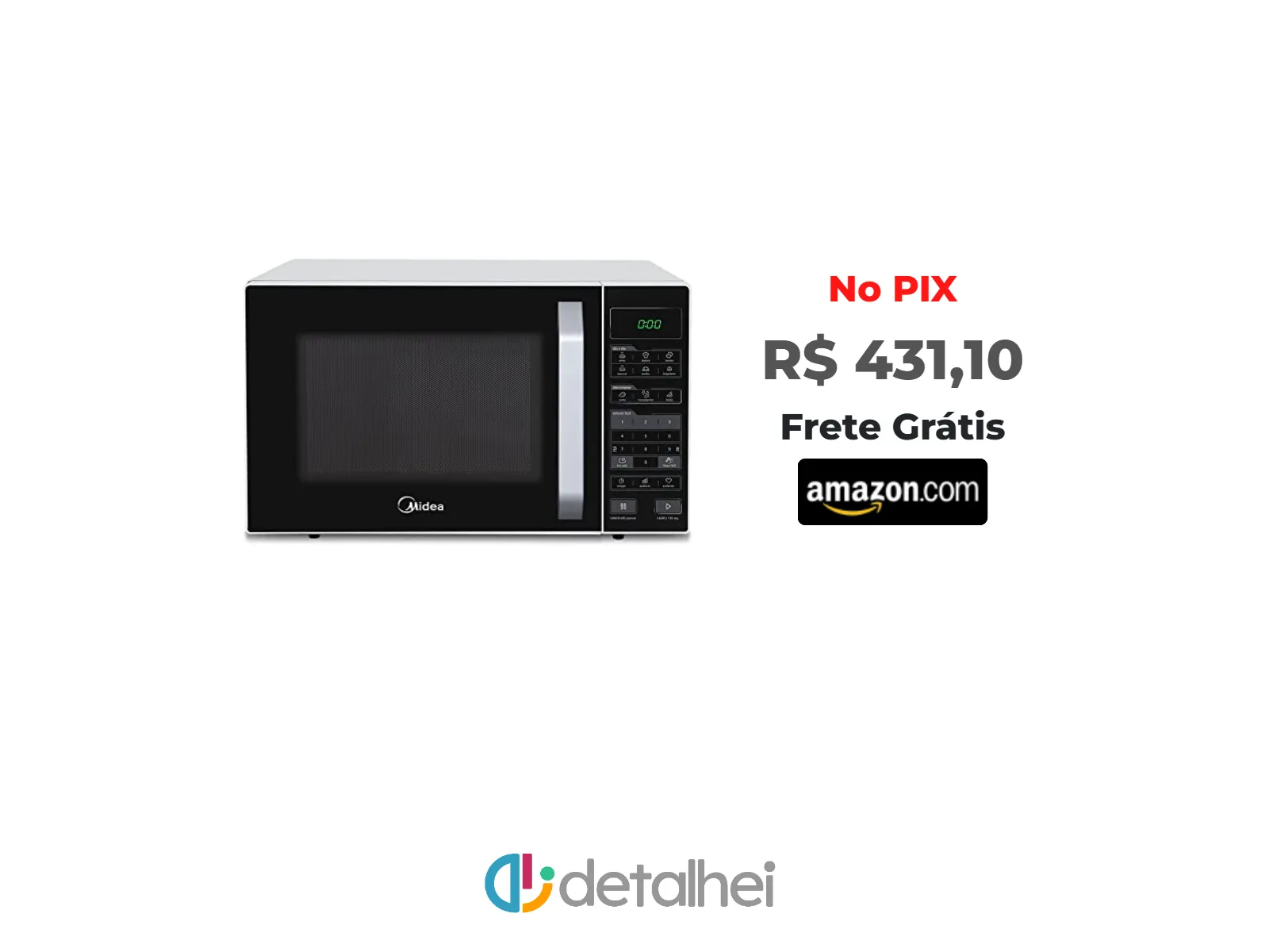 Foto do produto ❗Micro-ondas 27L Branco e Preto Midea LED 127V MXSA27P1<br/>#Amazon: <a href="https://harpy.me/6q9LNCIjB-vz" target="_blank" rel="nofollow">https://harpy.me/6q9LNCIjB-vz</a>