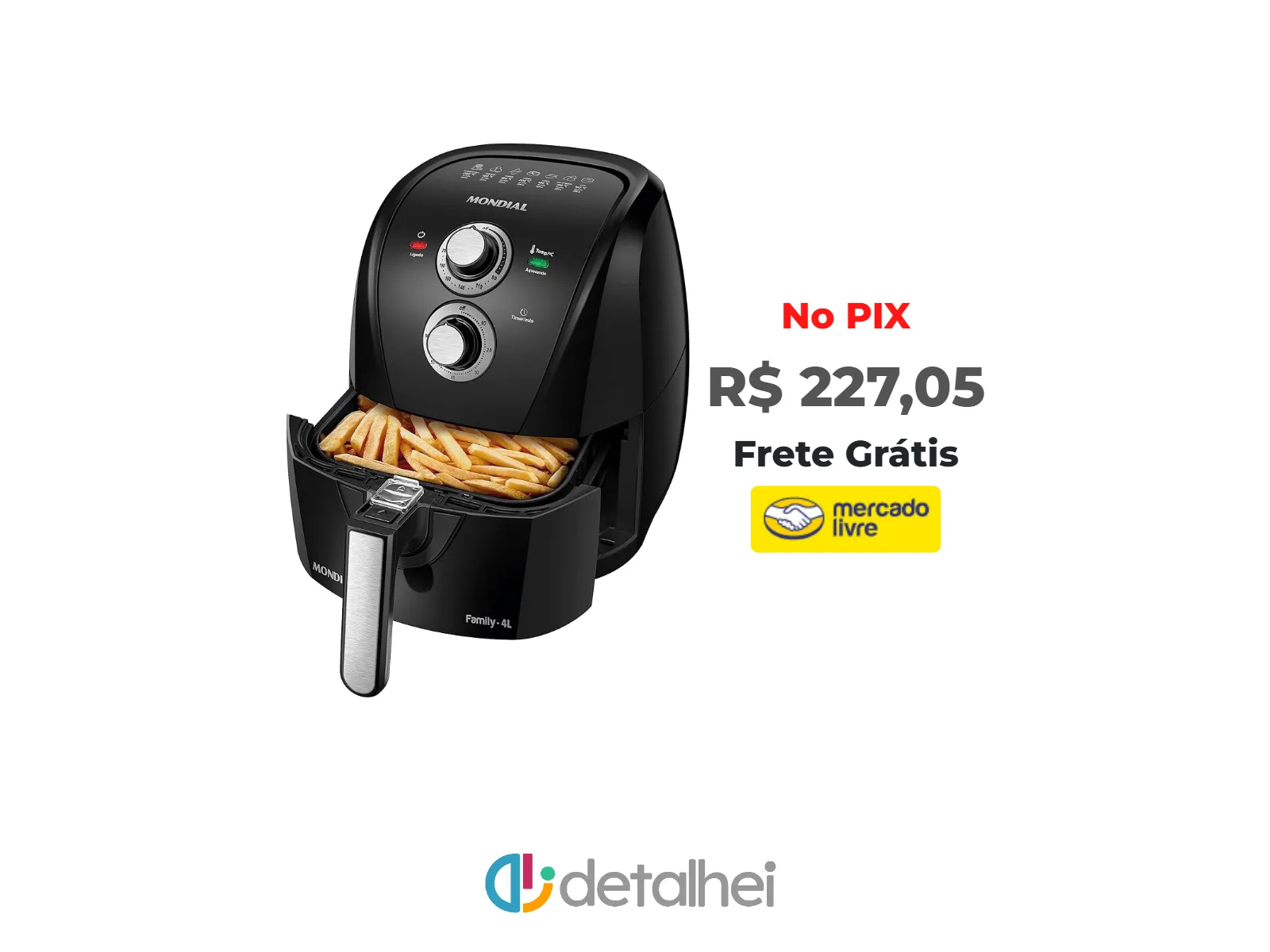 Foto do produto ❗Fritadeira sem óleo air fryer 4L Mondial 1500W AFN-40-BFT<br/>#Mercado Livre: <a href="https://harpy.me/9BImkl98APnU" target="_blank" rel="nofollow">https://harpy.me/9BImkl98APnU</a>