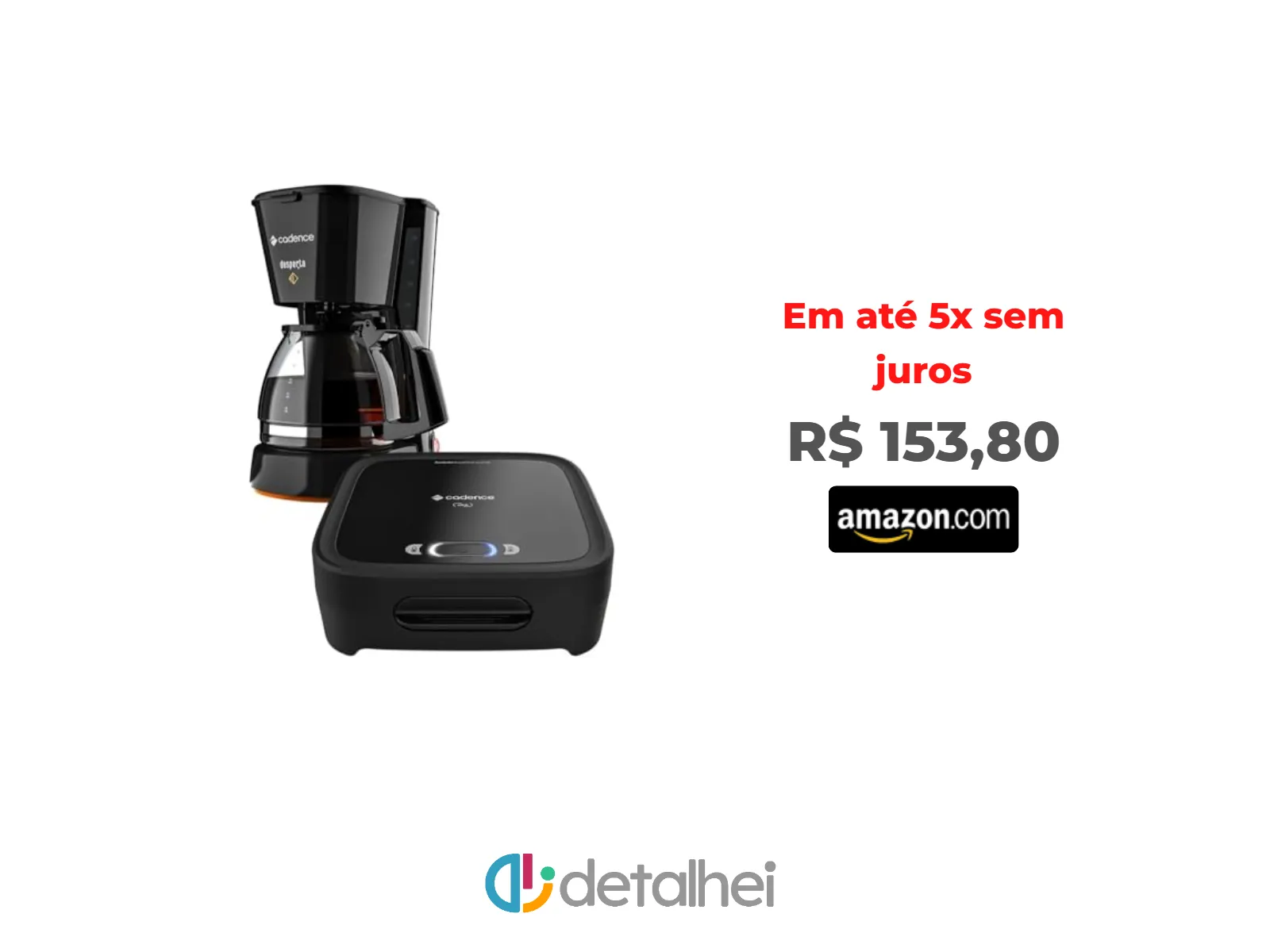 Foto do produto ❗Kit Click Cadence - Sanduicheira e Cafeteira Desperta - 127V<br/>#Amazon: <a href="https://harpy.me/xr9-KtXcmKCW" target="_blank" rel="nofollow">https://harpy.me/xr9-KtXcmKCW</a>