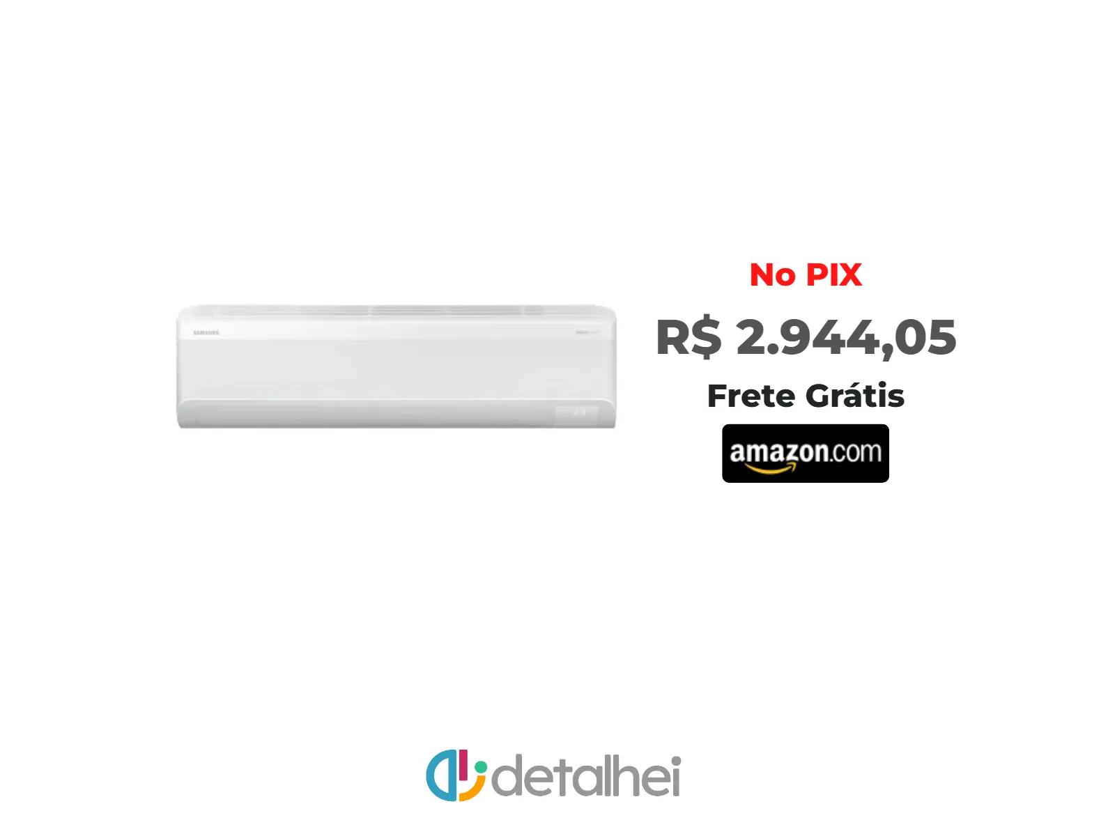 Foto do produto ❗Samsung Ar-condicionado Split Inverter WindFree AI 18.000 BTUs Frio AR60F18D1AWNAZ Branco<br/>#Amazon: <a href="https://harpy.me/PjVusUzfLdbm" target="_blank" rel="nofollow">https://harpy.me/PjVusUzfLdbm</a>