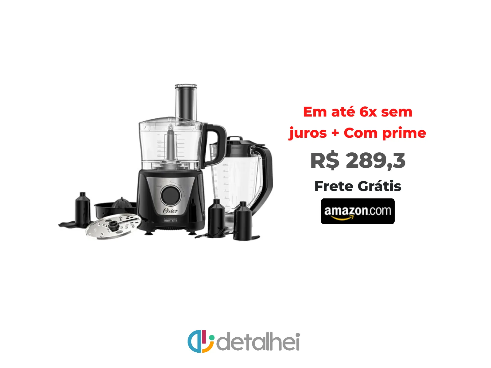 Foto do produto ❗Multiprocessador de Alimentos Black 7 em 1 Oster - 127V<br/>#Amazon: <a href="https://harpy.me/0r03dB660lPY" target="_blank" rel="nofollow">https://harpy.me/0r03dB660lPY</a>