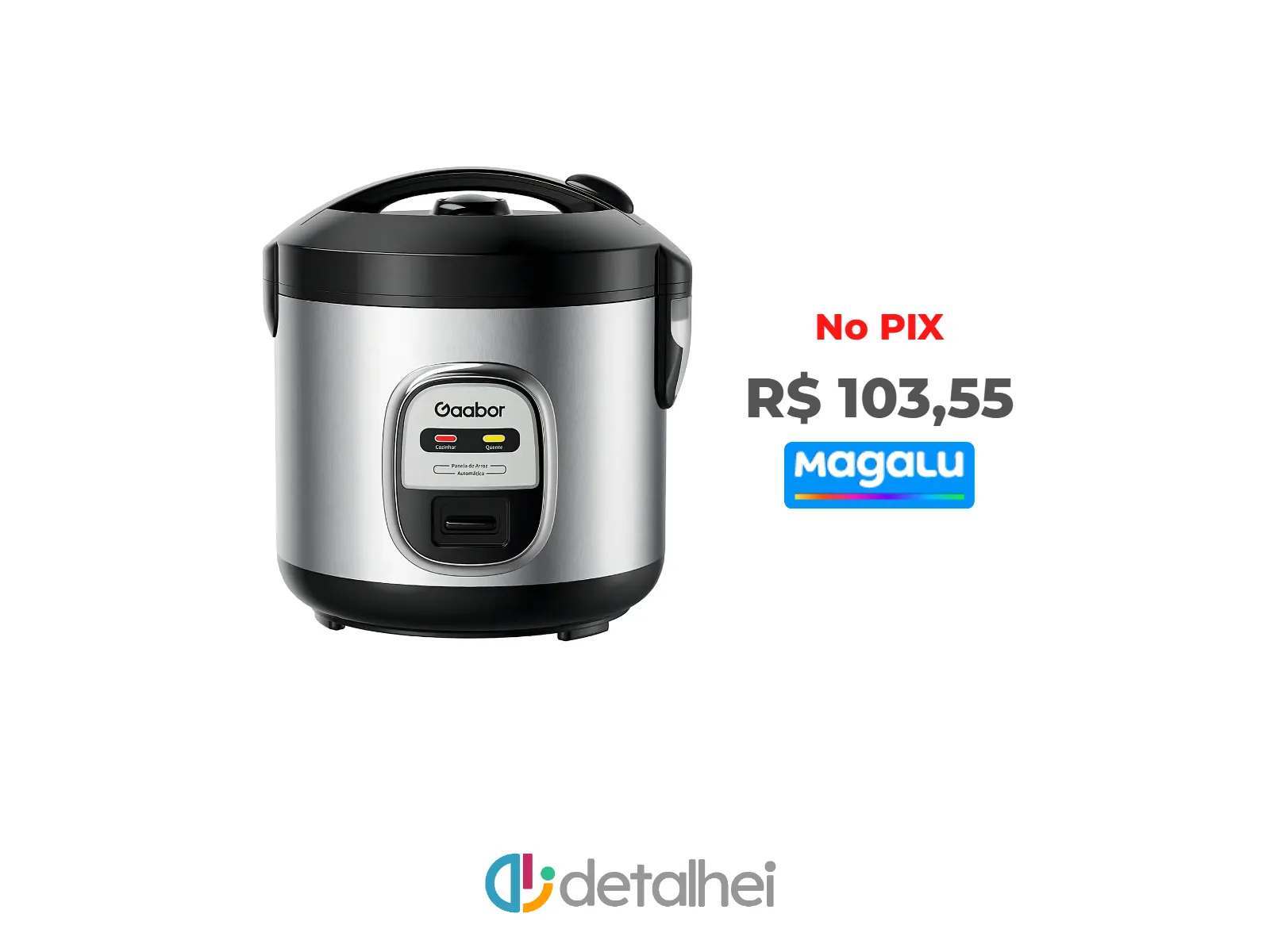 Foto do produto ❗Panela de Arroz Elétrica 5 Xícaras Gaabor Orion RC-20M01AS<br/>#Magazine Luiza: <a href="https://harpy.me/Mm3gZmsTwr-9" target="_blank" rel="nofollow">https://harpy.me/Mm3gZmsTwr-9</a>