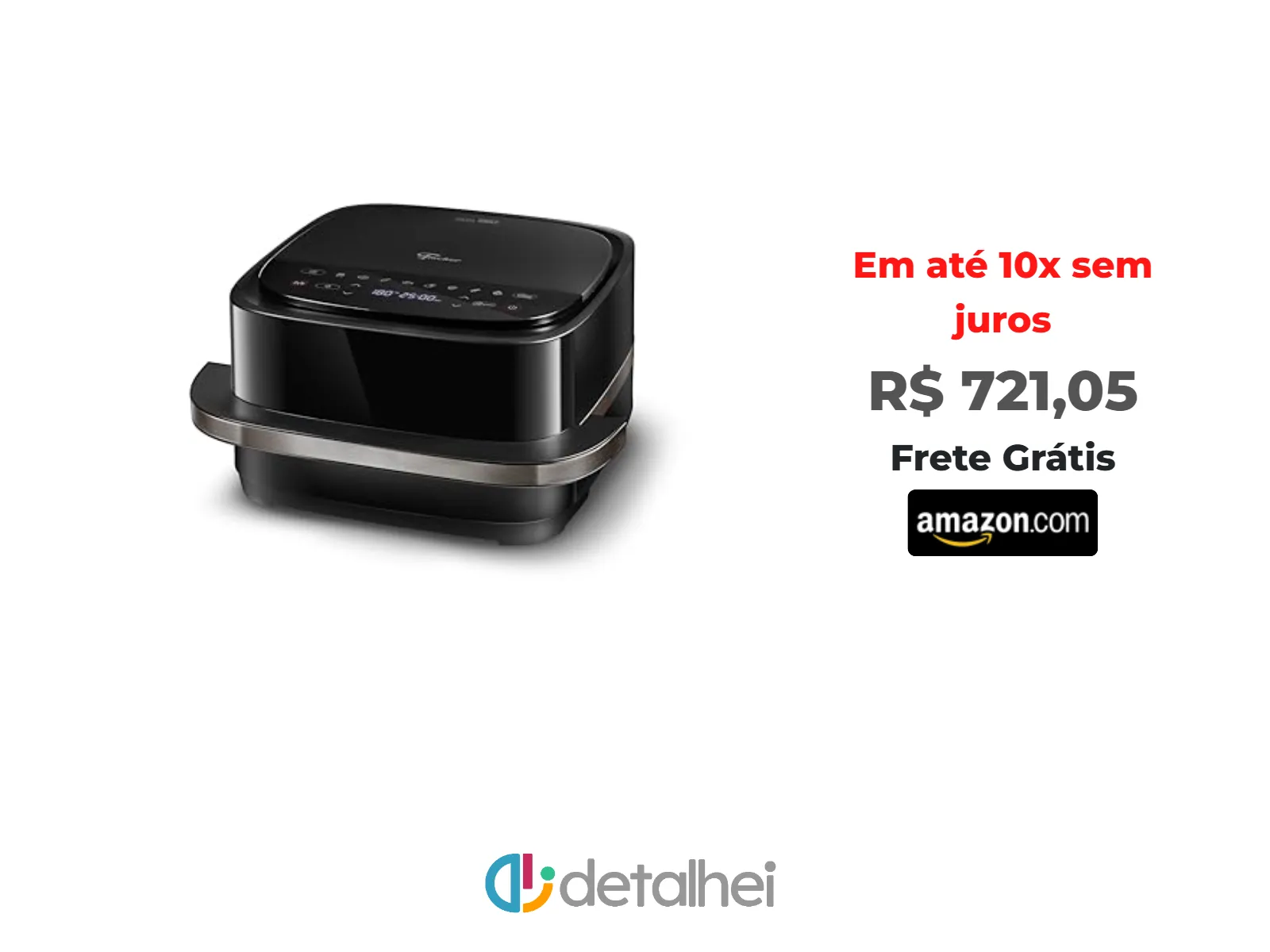 Foto do produto ❗FISCHER AIR FRYER DUAL GRILL 4L PRETO 220V 36990-104670<br/>#Amazon: <a href="https://harpy.me/MJtDqMn-HzVJ" target="_blank" rel="nofollow">https://harpy.me/MJtDqMn-HzVJ</a>