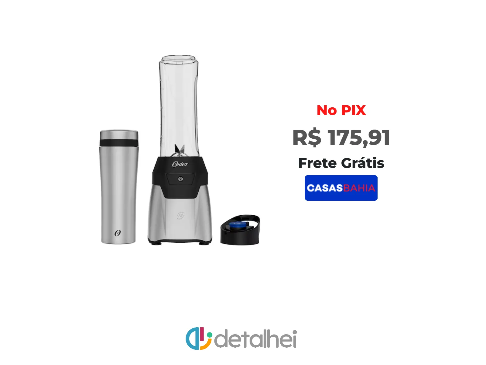Foto do produto ❗Blender Power Inox Oster com 2 Jarras To Go - 110V<br/>#Casas Bahia: <a href="https://harpy.me/DJG8pnqHfGy3" target="_blank" rel="nofollow">https://harpy.me/DJG8pnqHfGy3</a>