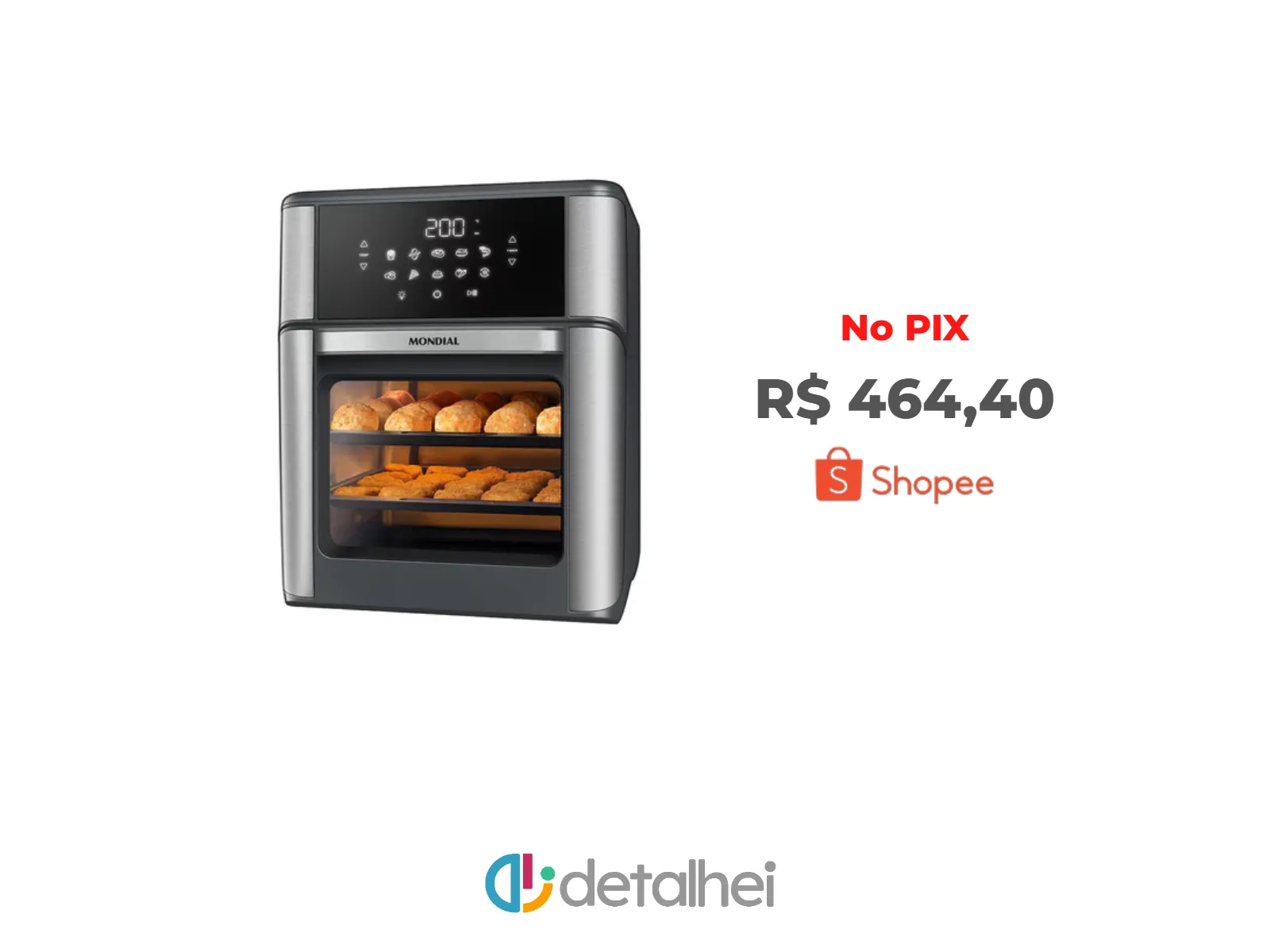 Foto do produto ❗Fritadeira Elétrica Air Fryer Forno 12L AFON-12L-GI 2000W Painel Digital Mondial<br/>#Shopee: <a href="https://harpy.me/zWT46o3CIK1t" target="_blank" rel="nofollow">https://harpy.me/zWT46o3CIK1t</a>