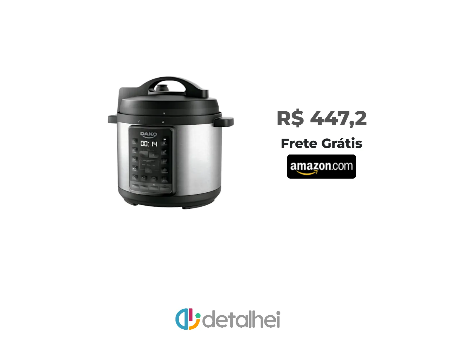 Foto do produto ❗Dako Panela de Pressão Elétrica 1000W 6L Preta 220V<br/>#Amazon: <a href="https://harpy.me/SMmrxY35yrZP" target="_blank" rel="nofollow">https://harpy.me/SMmrxY35yrZP</a>