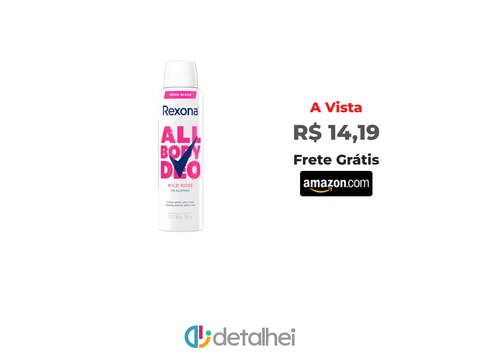 Foto do produto ❗Rexona All Body, Desodorante Corporal Aerossol, Para o Corpo Todo, Wild Rose 150ml<br/>#Amazon: <a href="https://harpy.me/W494OexkRrl5" target="_blank" rel="nofollow">https://harpy.me/W494OexkRrl5</a>